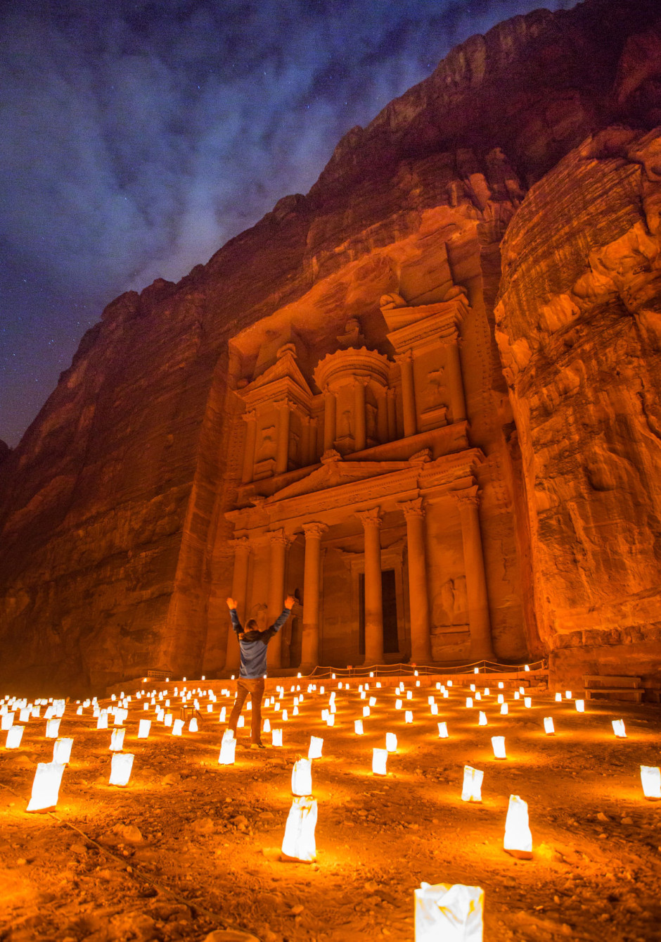 Petra At Night Wallpapers