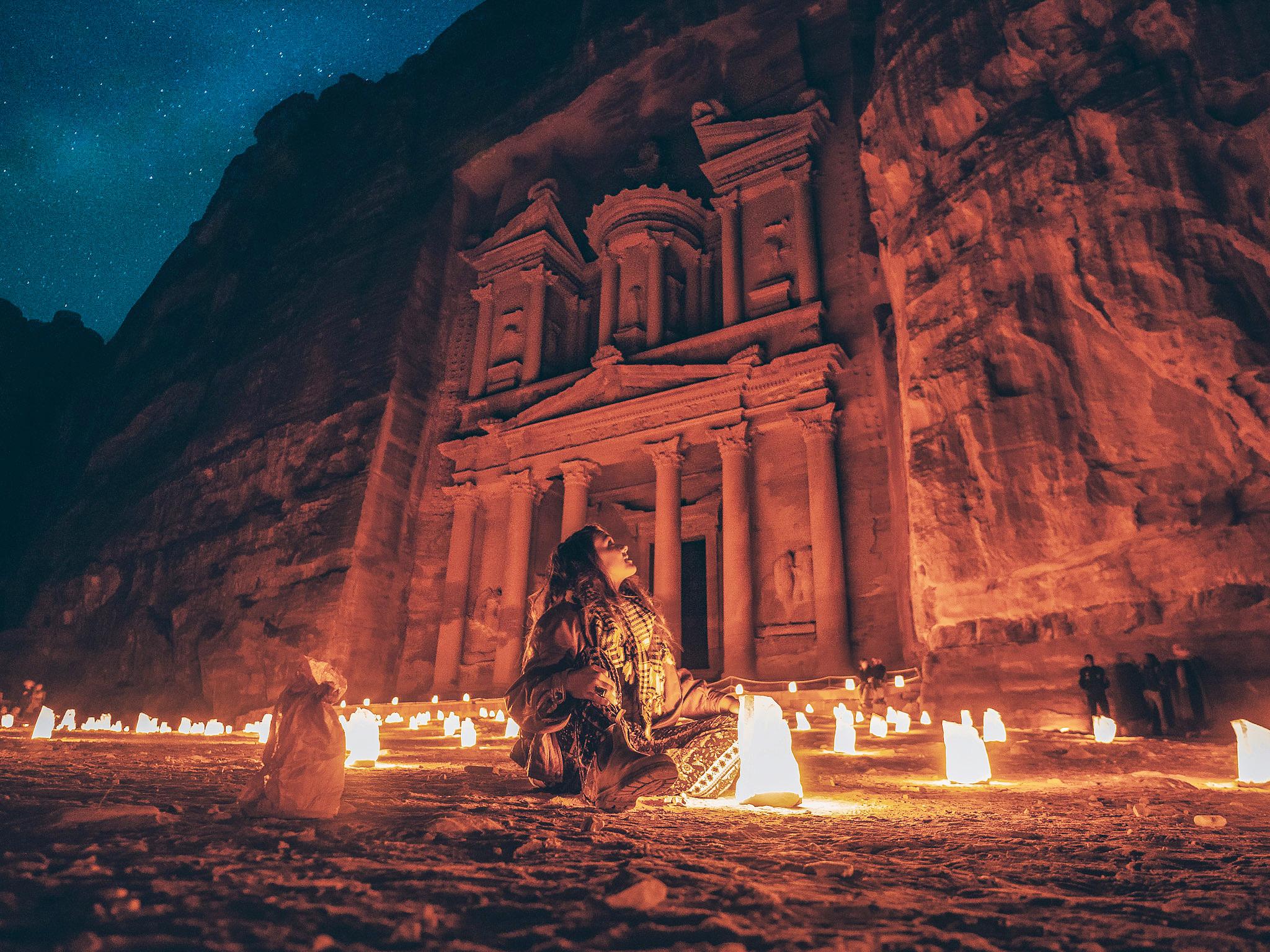 Petra At Night Wallpapers