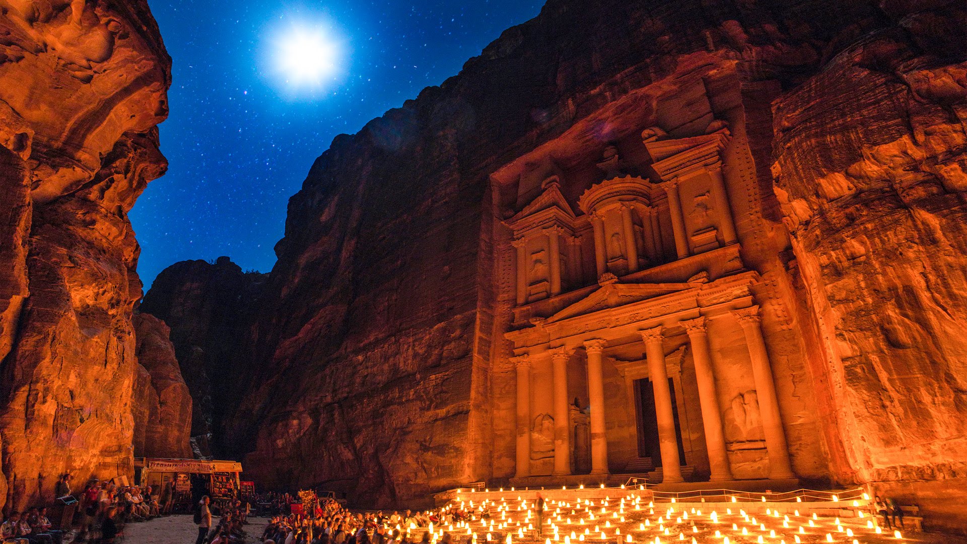 Petra At Night Wallpapers