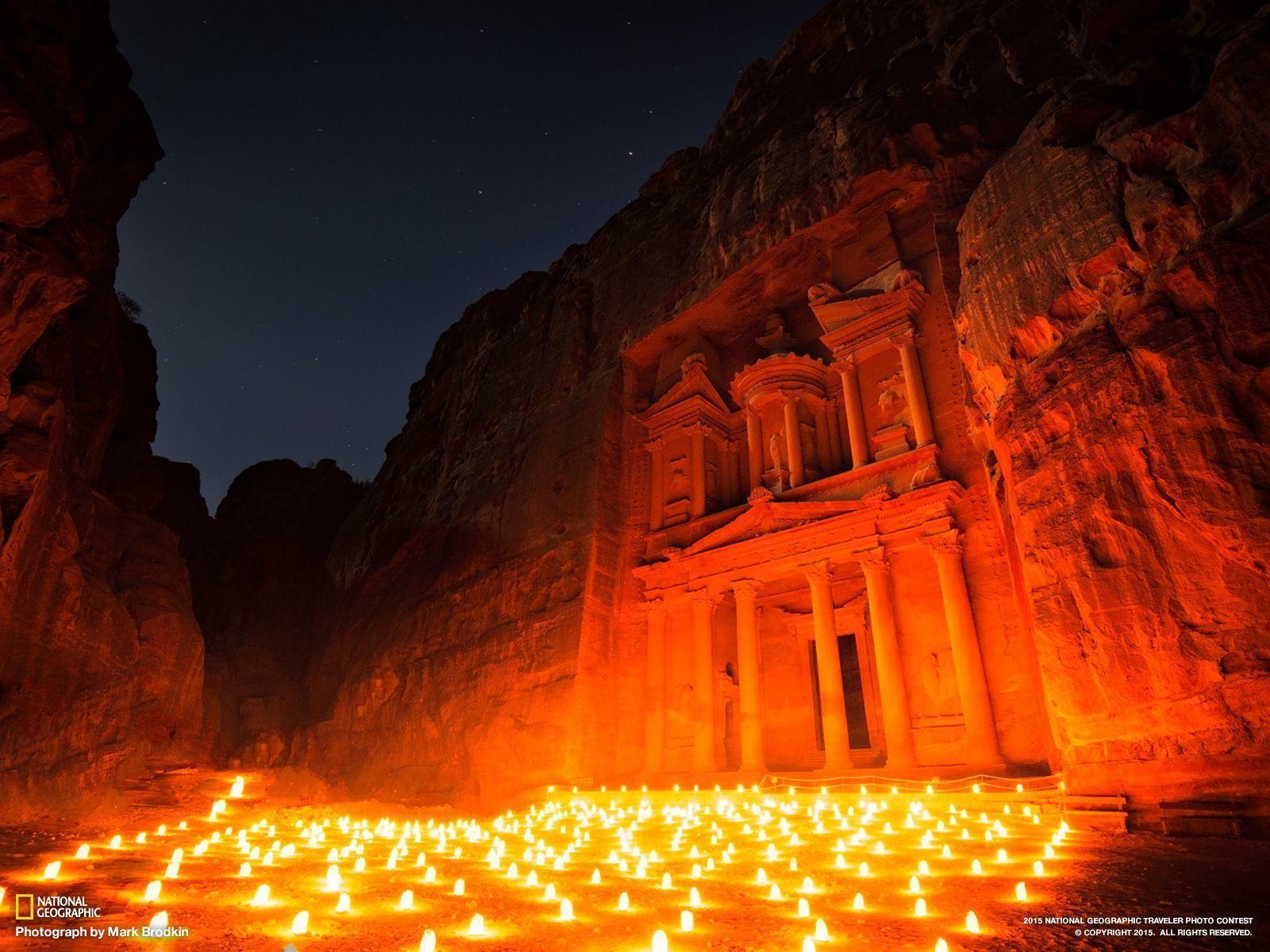 Petra At Night Wallpapers