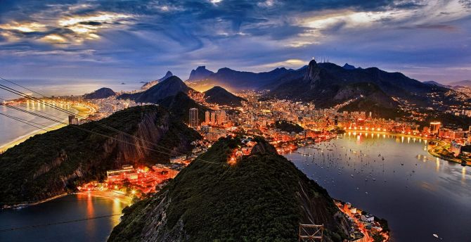 Rio De Janeiro Nightscape Wallpapers