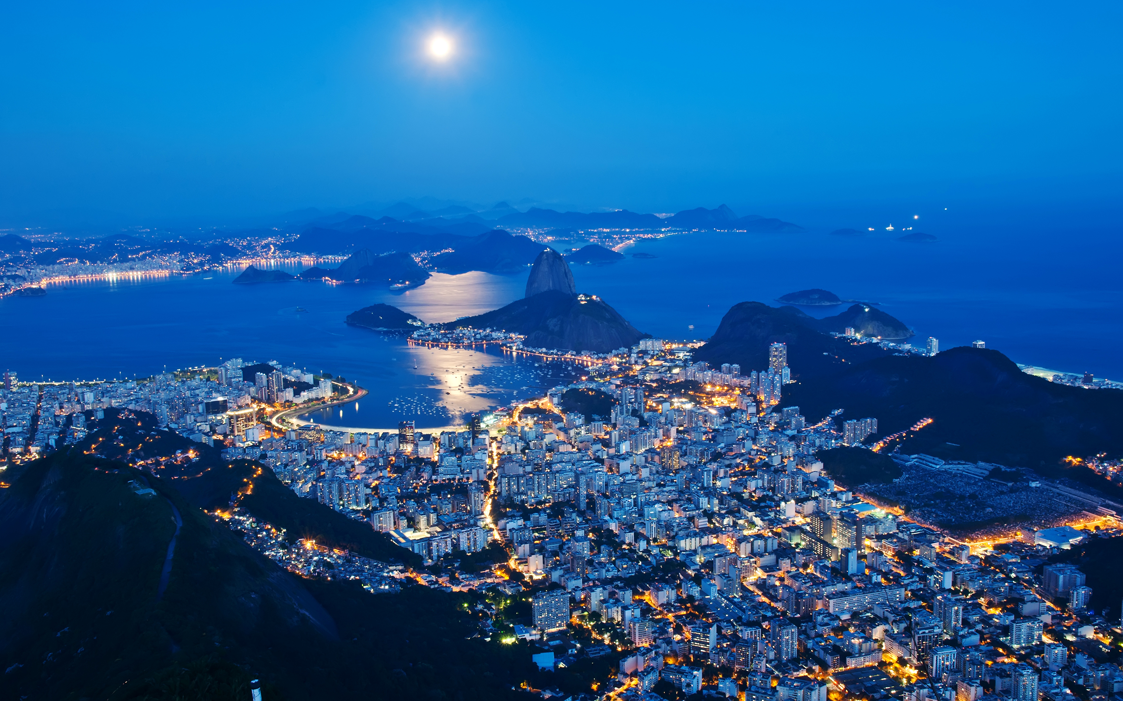 Rio De Janeiro Nightscape Wallpapers