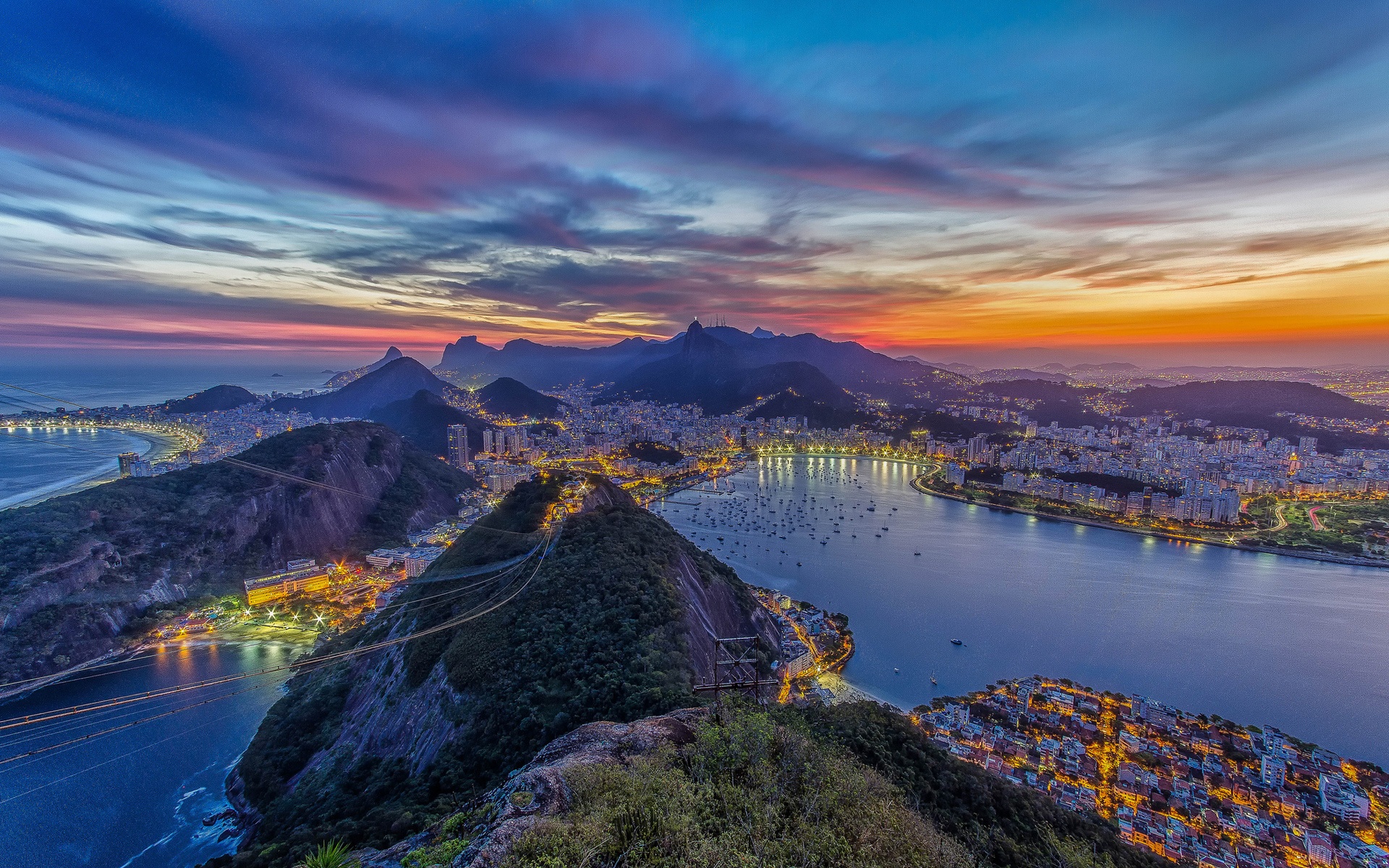 Rio De Janeiro Nightscape Wallpapers