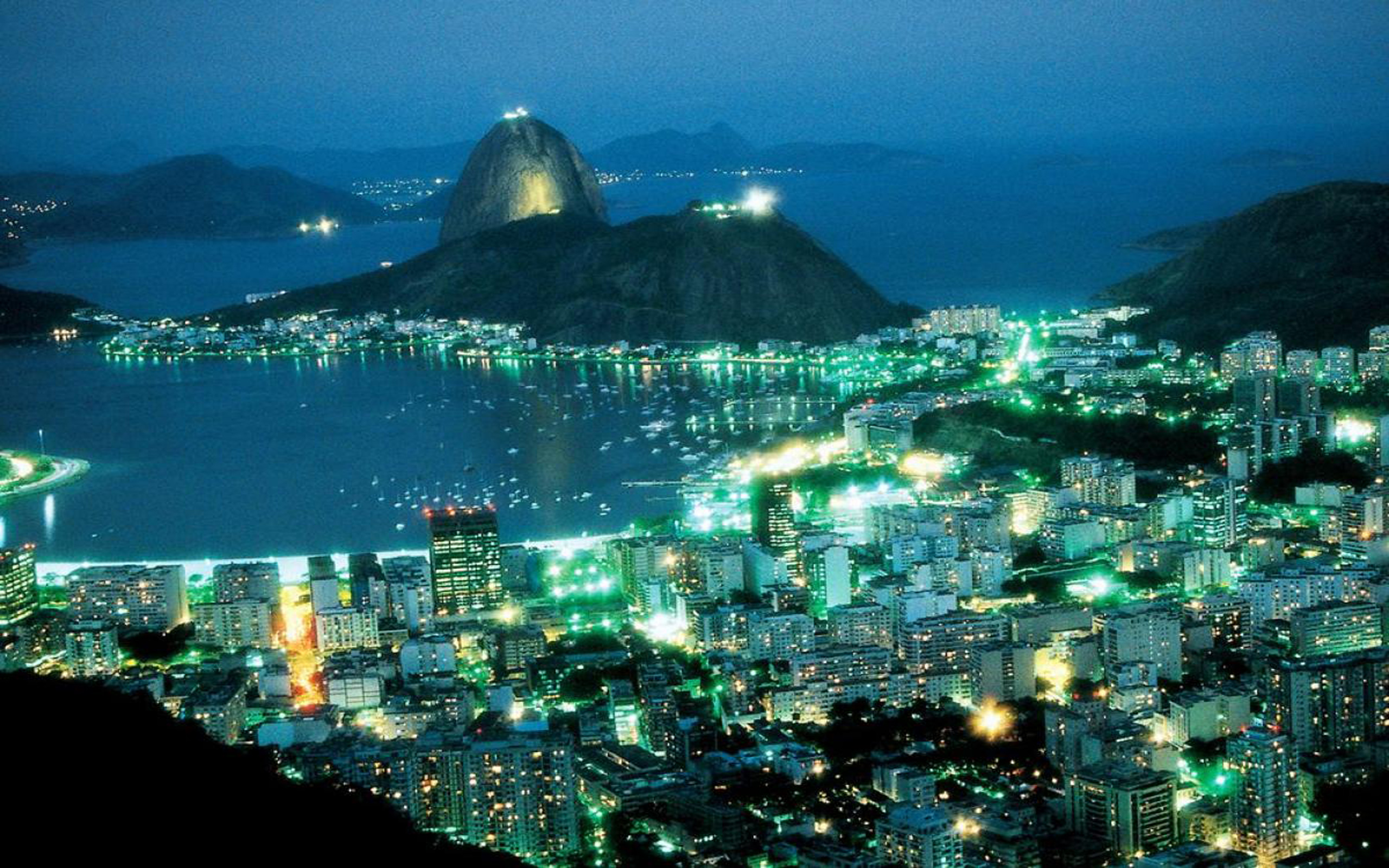 Rio De Janeiro Nightscape Wallpapers