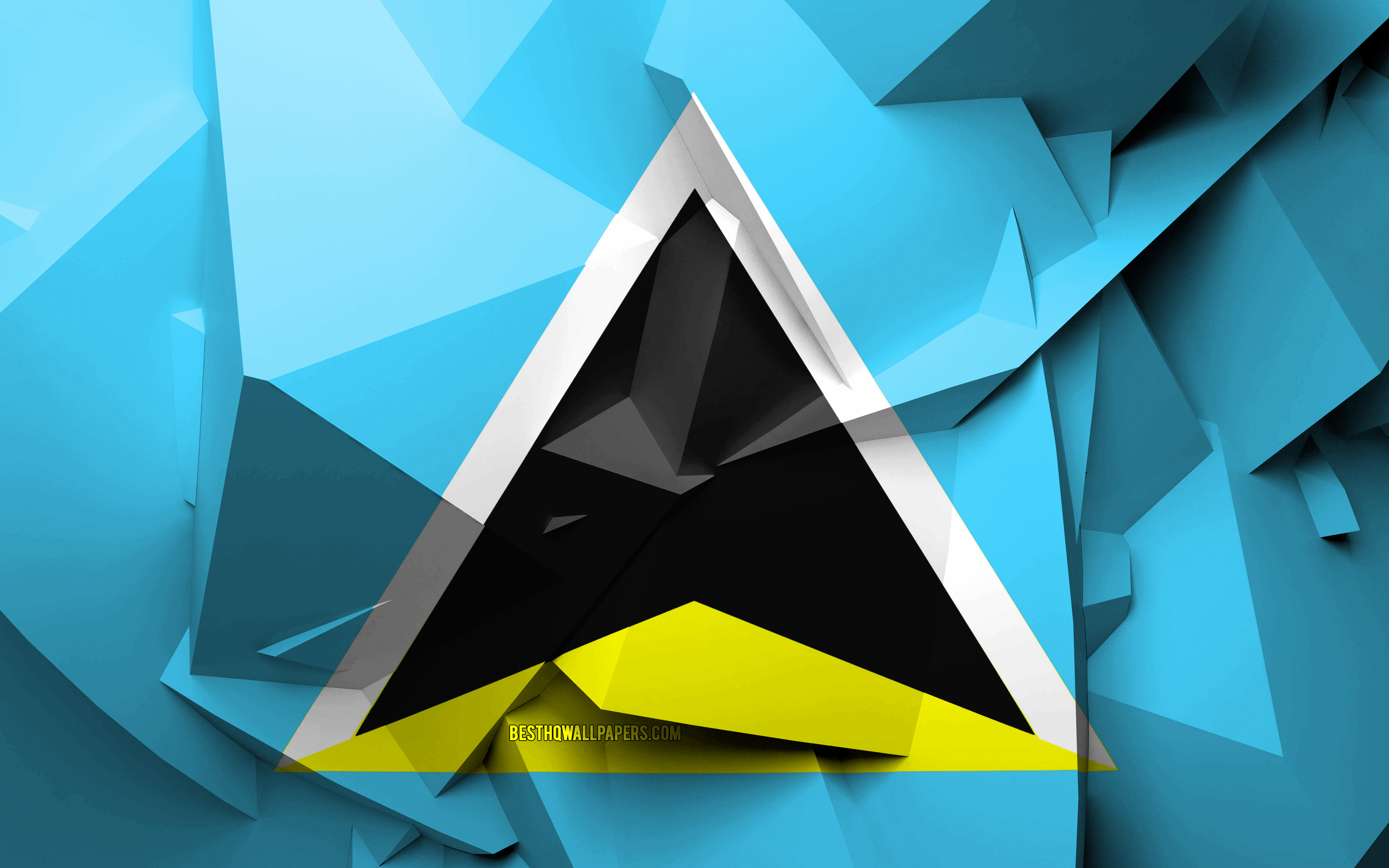 Saint Lucia Flag Wallpapers