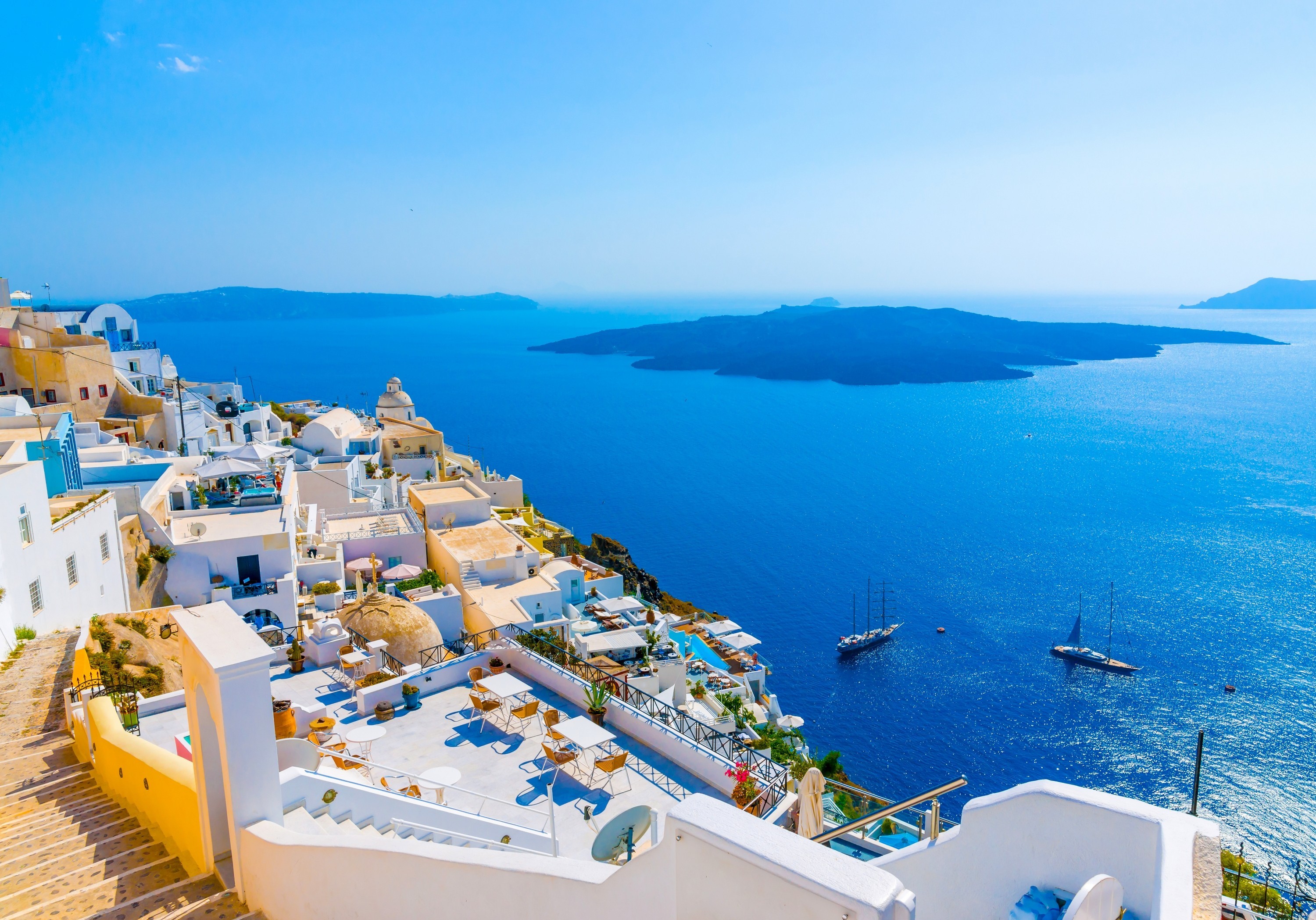 Santorini Island Greece Wallpapers