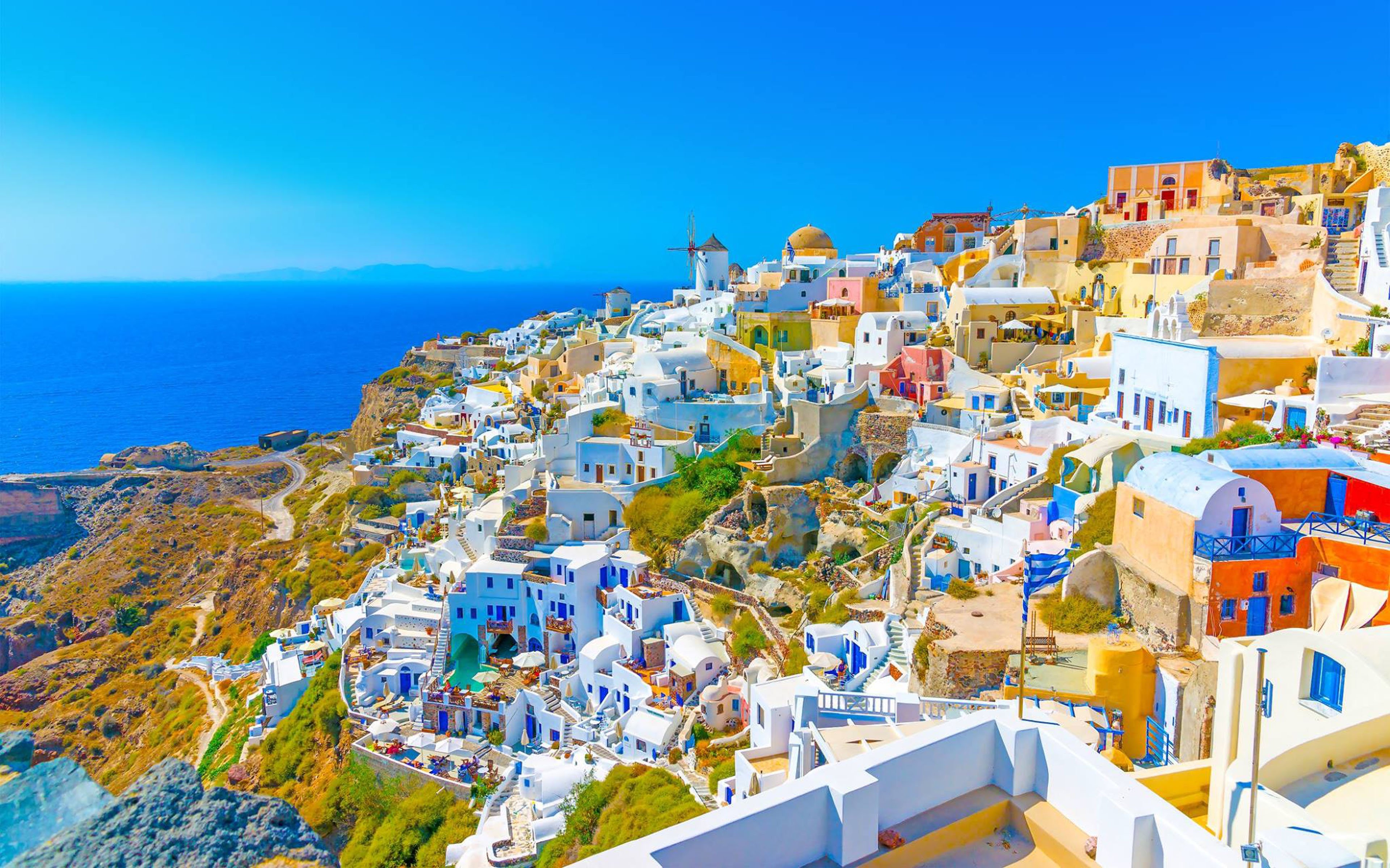 Santorini Island Greece Wallpapers