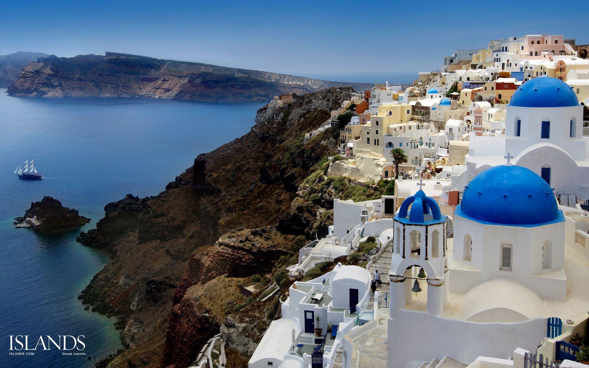 Santorini Island Greece Wallpapers