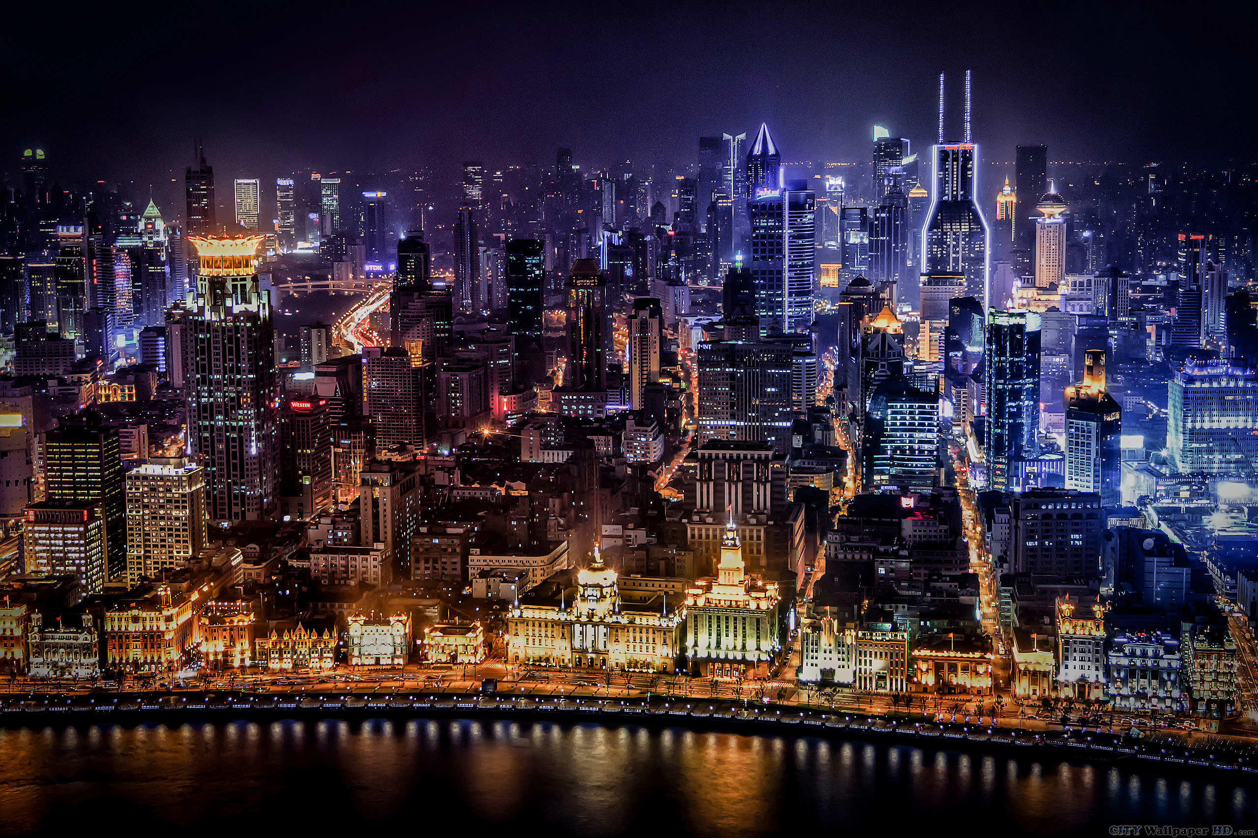 Shanghai Day And Night Wallpapers