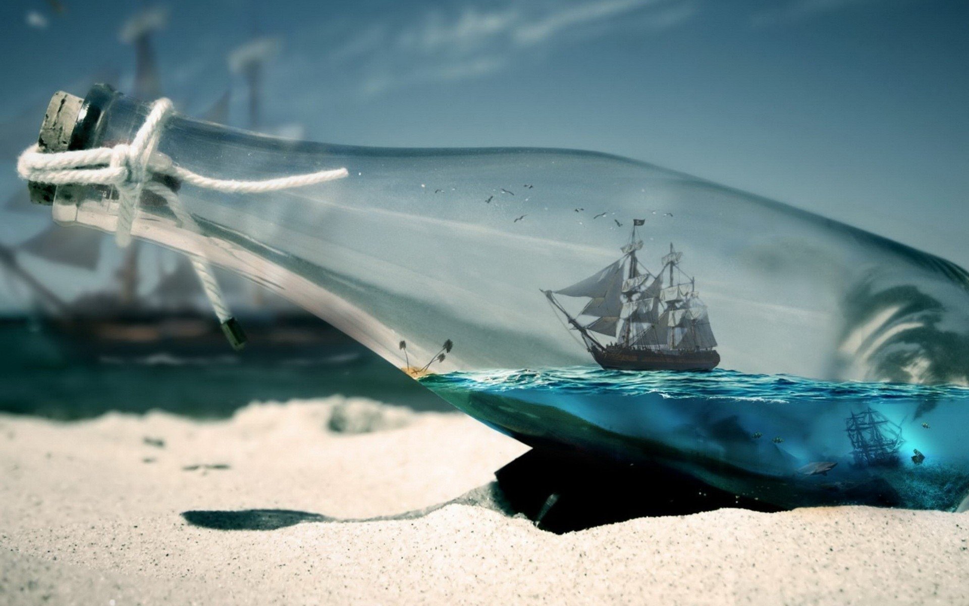 Ship In A Bottle Wallpapers