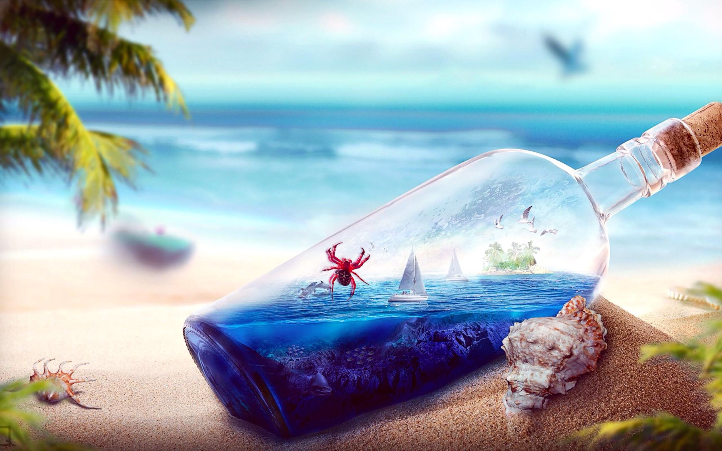 Ship In A Bottle Wallpapers