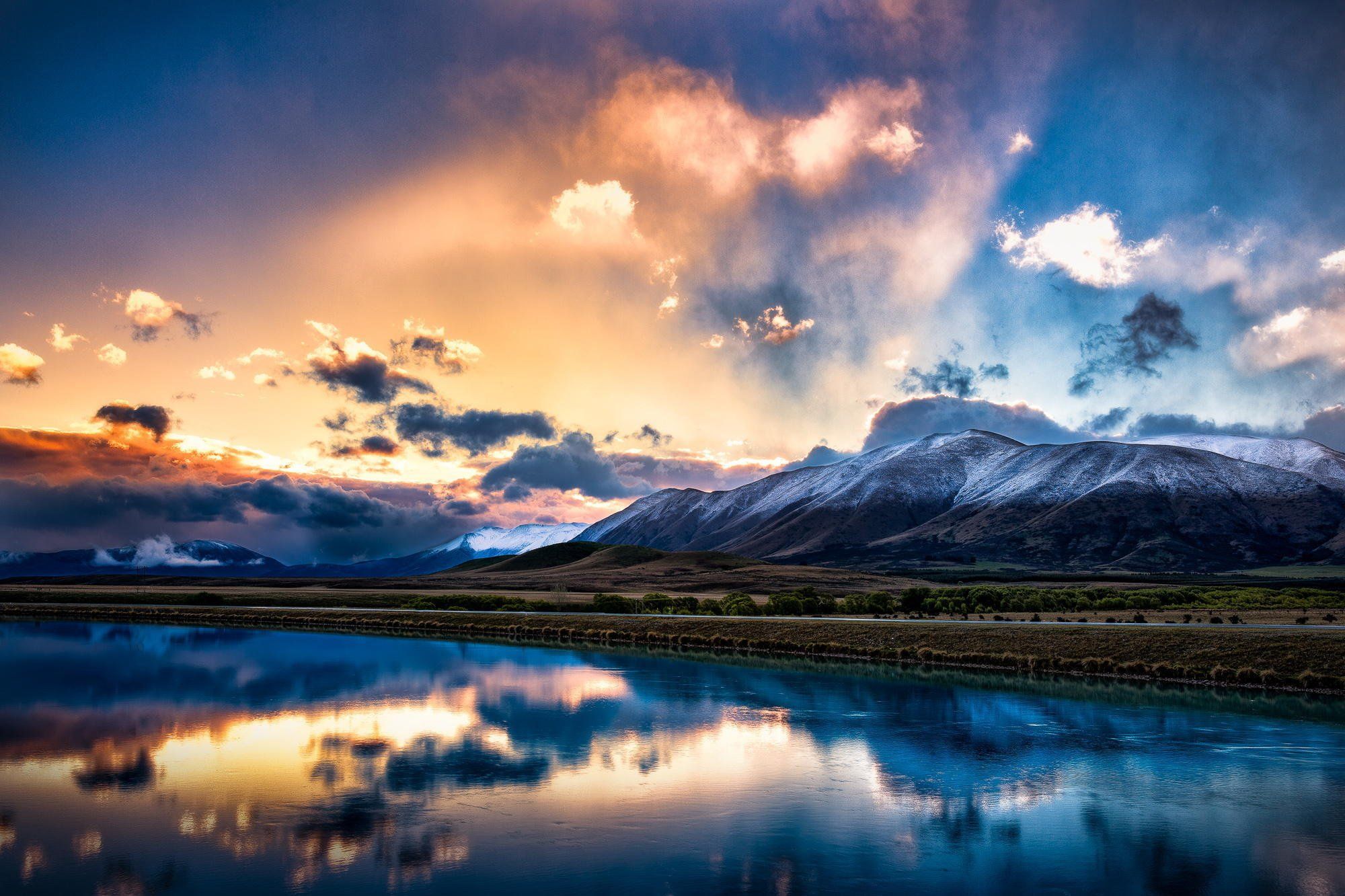 Sunset At Lake Rotoiti New Zealand Wallpapers