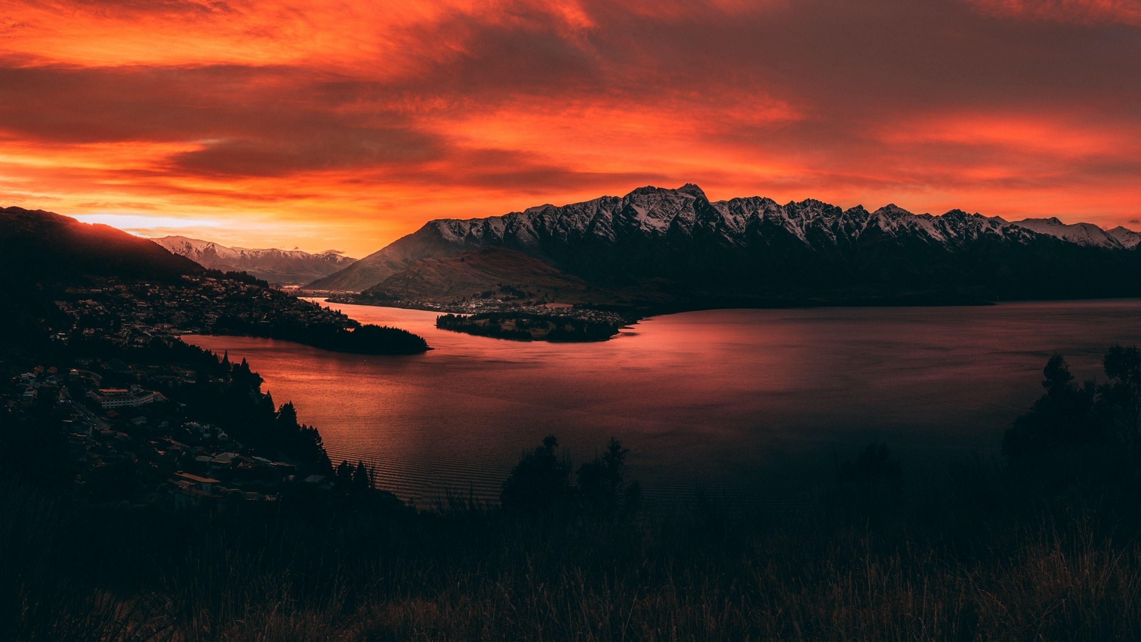 Sunset At Lake Rotoiti New Zealand Wallpapers