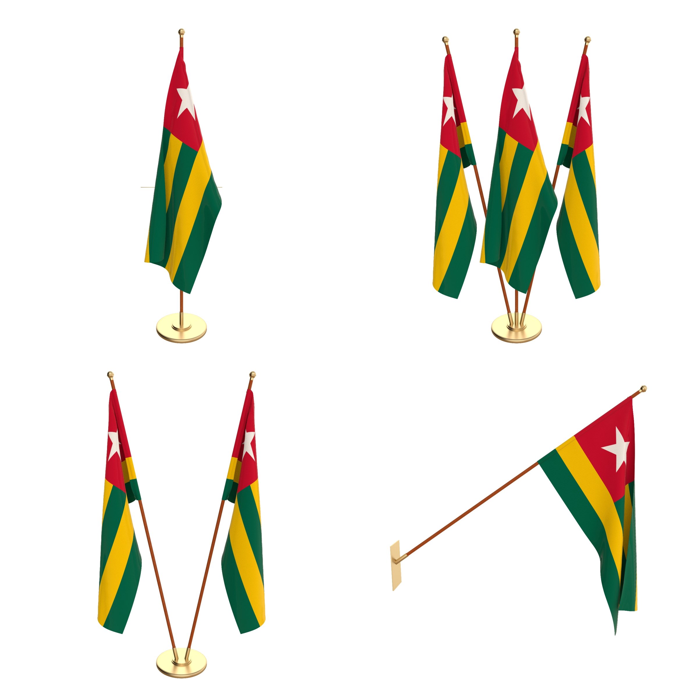 Togo Flag Wallpapers