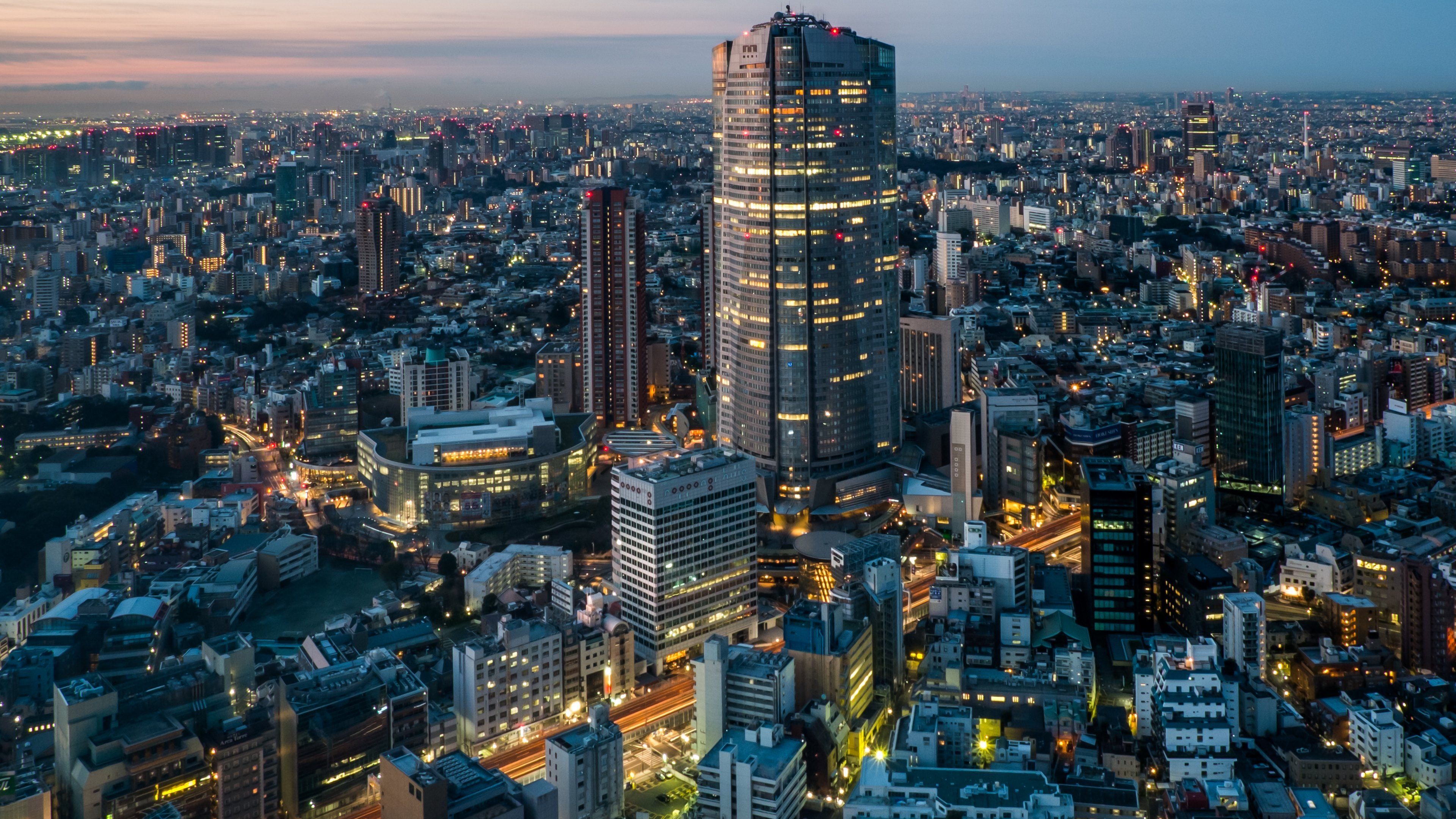 Tokyo Skycrapper Building Sunset Cityscape Wallpapers