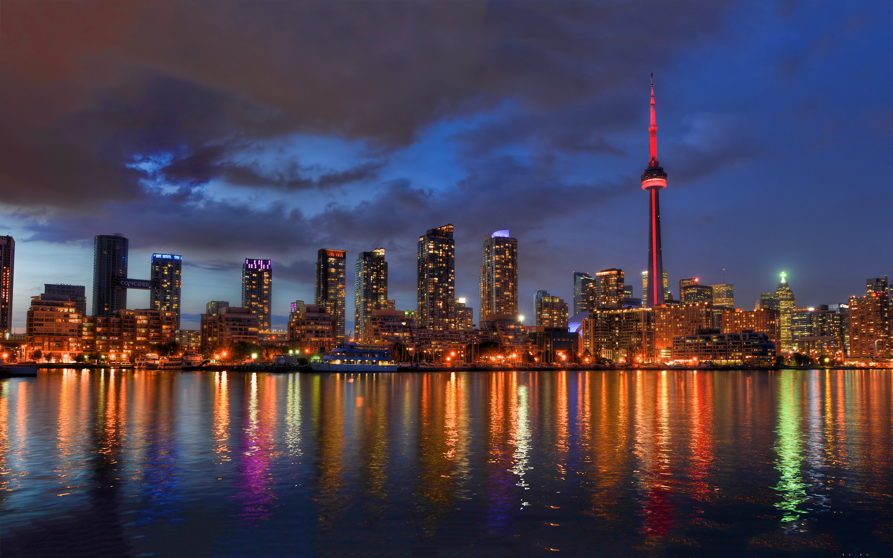 Toronto Ontario Cityscape In Sunset Wallpapers