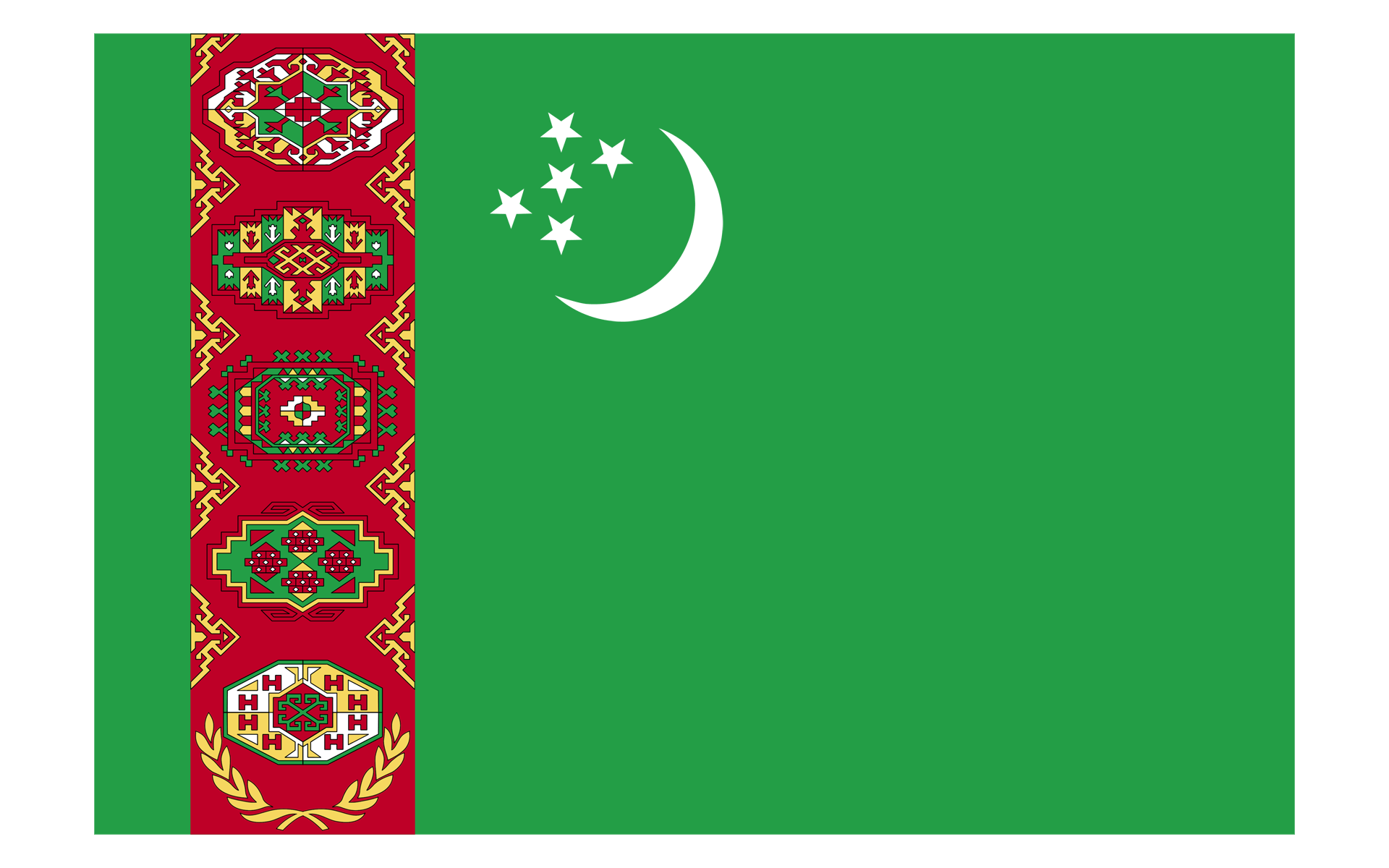 Turkmenistan Flag Wallpapers