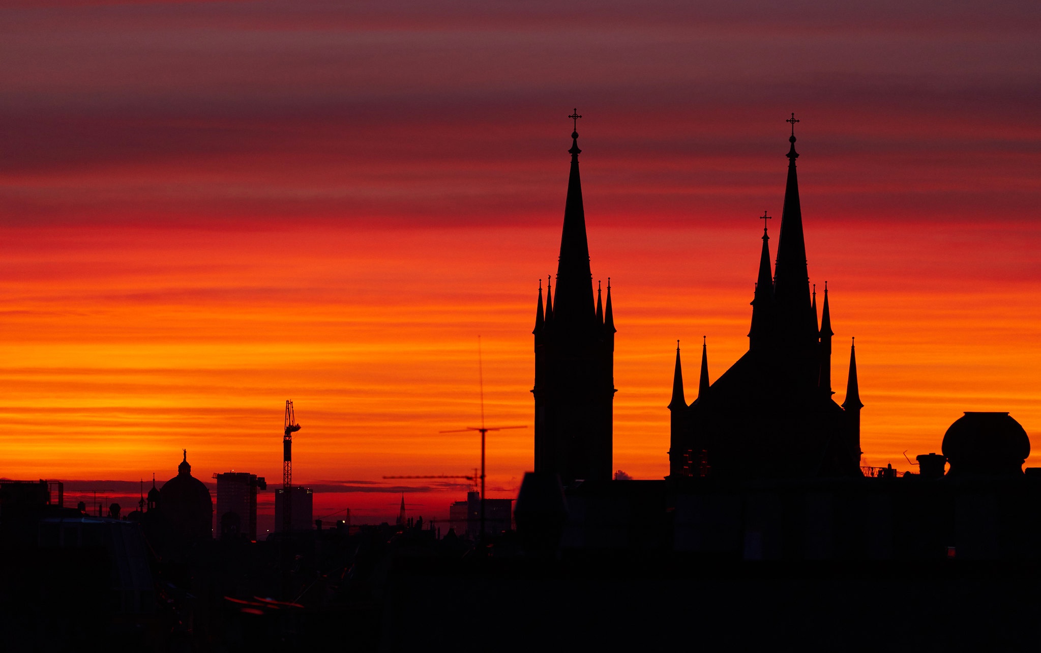 Vienna Cityscape Reflection Wallpapers