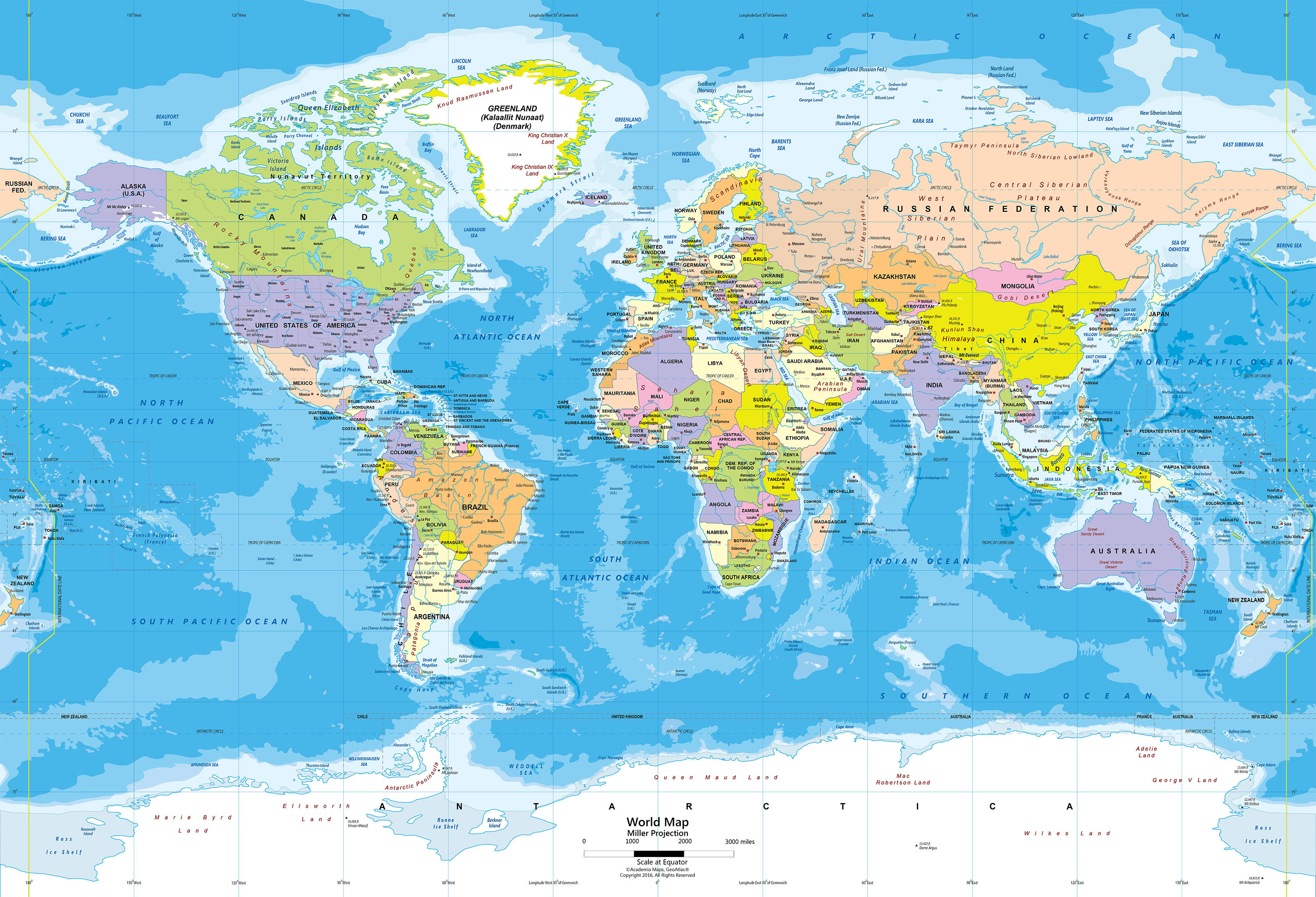 World Map High Resolution Wallpapers