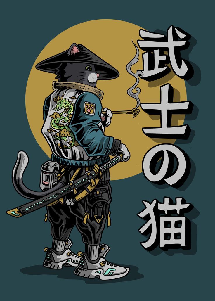 Cat Samurai Wallpapers