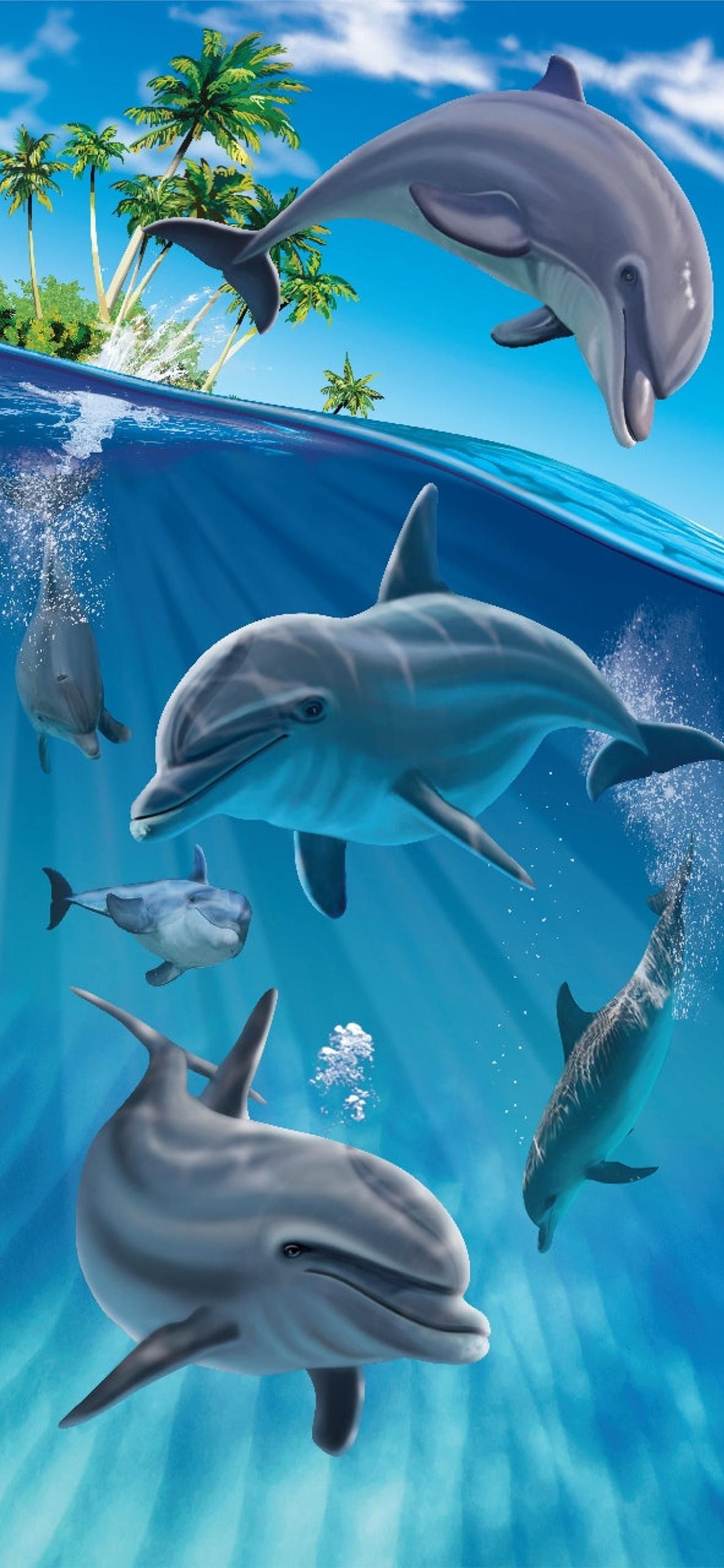 Oceanic Dolphins Wallpapers