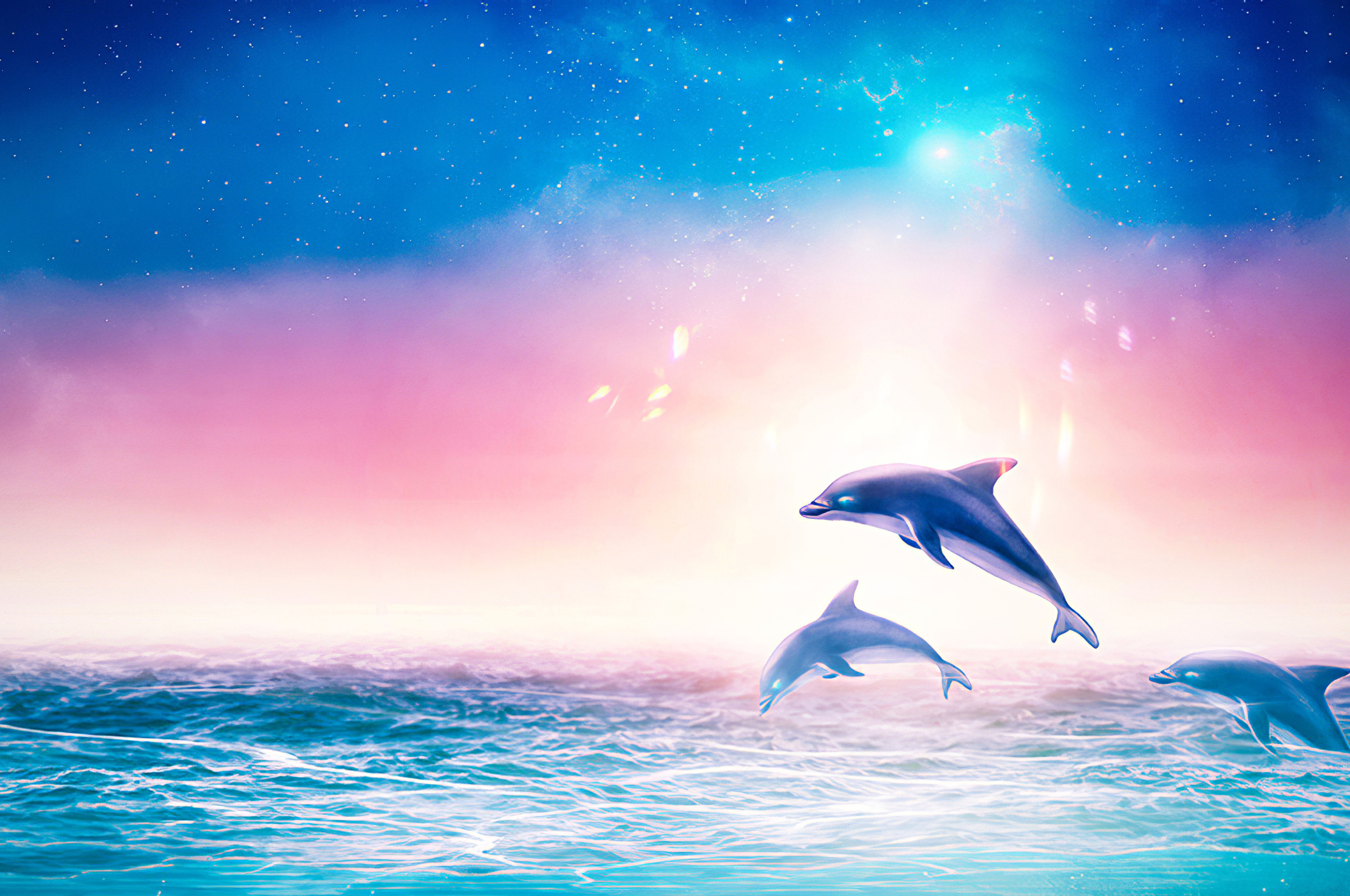 Oceanic Dolphins Wallpapers