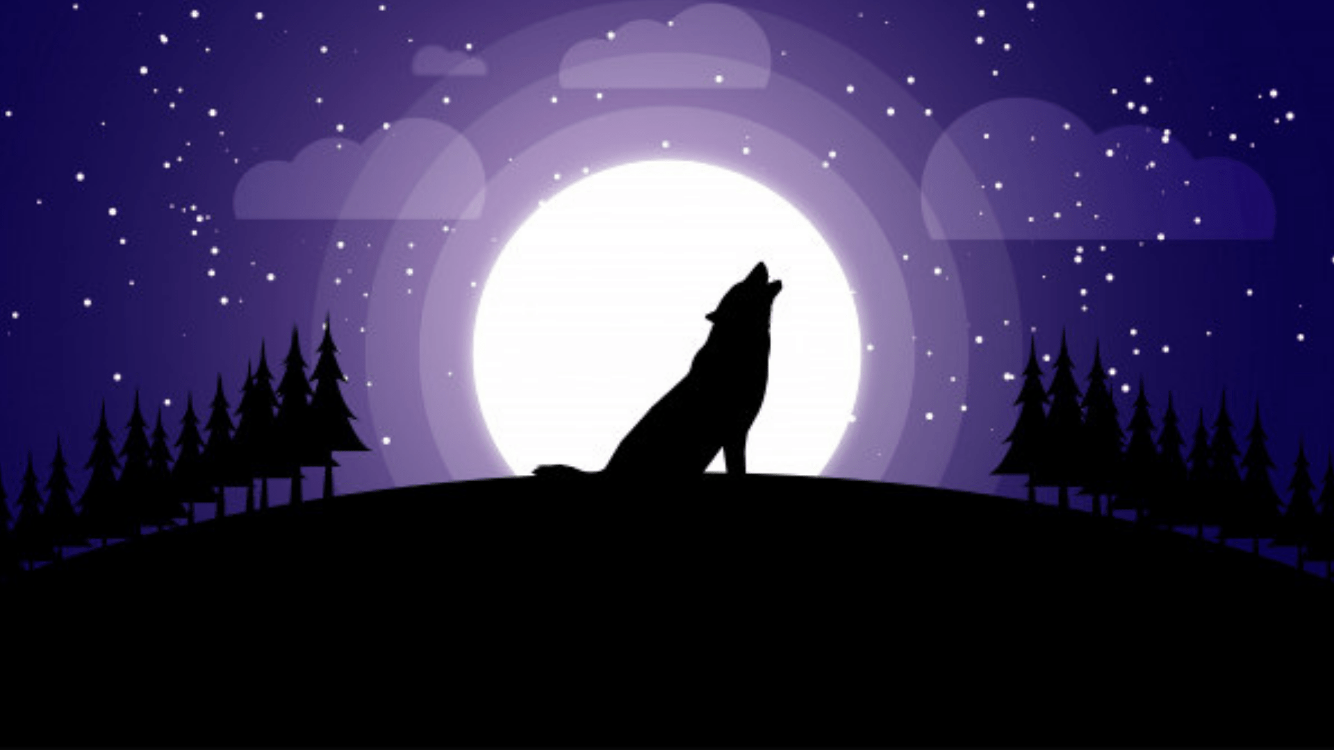 Wolf Howling At The Moon Wallpapers