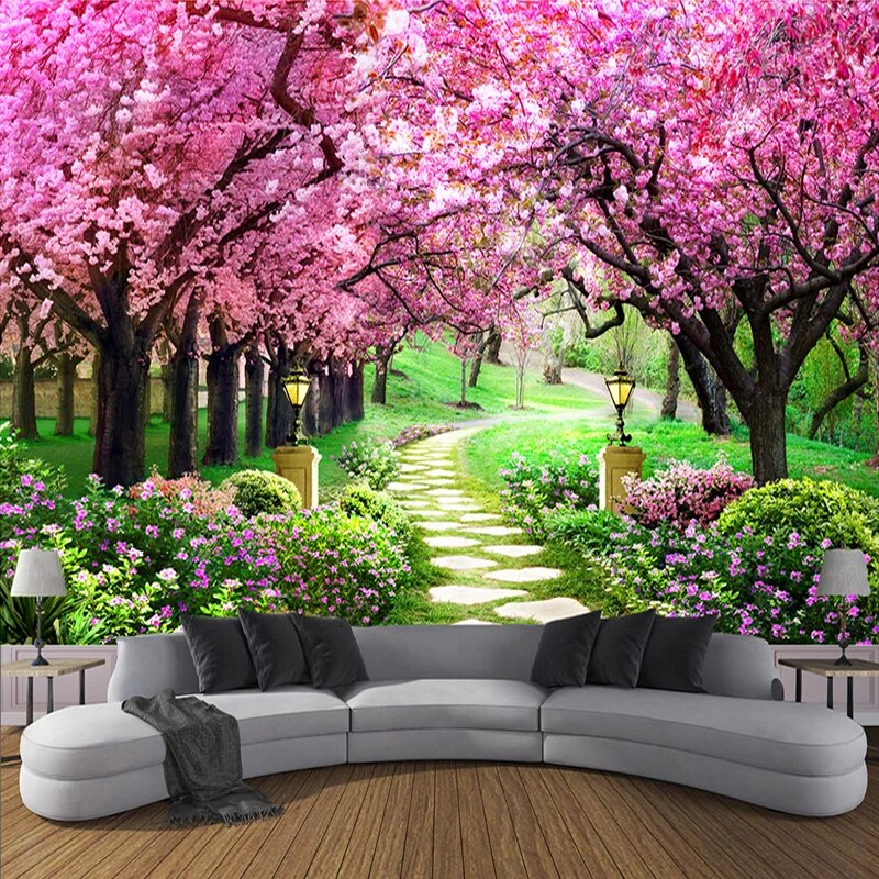 Cherry Blossom Landscape Wallpapers