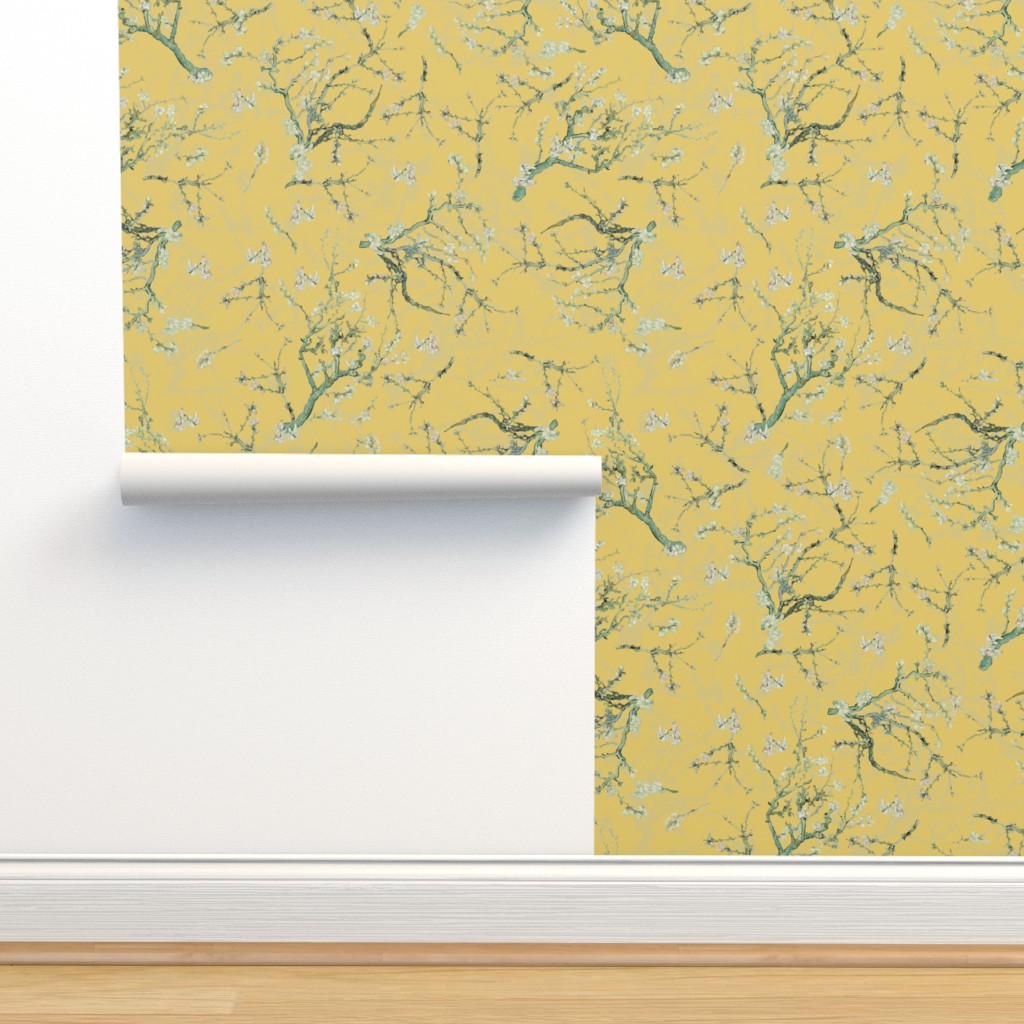 Cherry Blossom Yellow Wallpapers