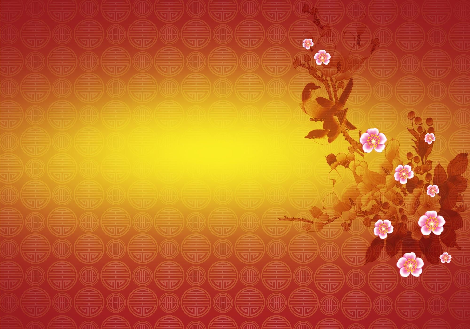 Cherry Blossom Yellow Wallpapers