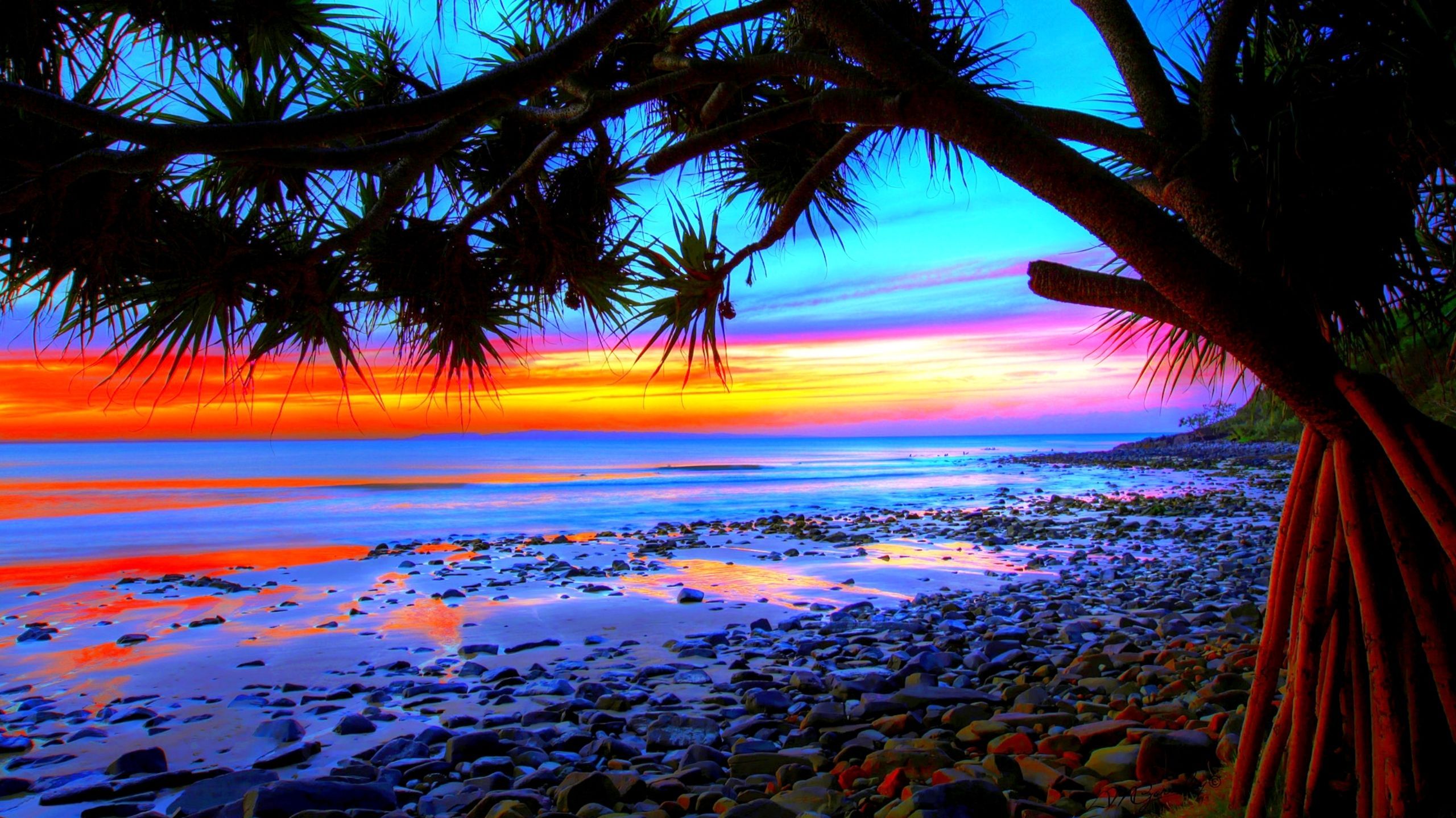 Colorful Beach Sunset Wallpapers