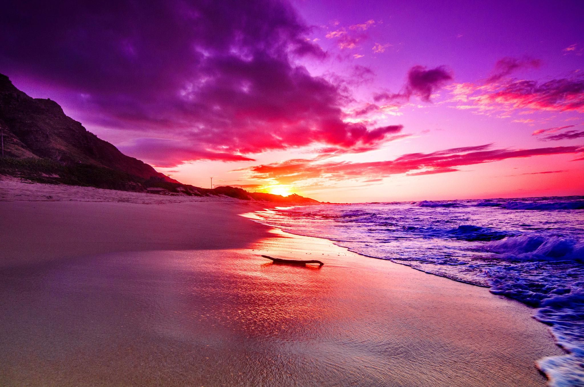 Colorful Beach Sunset Wallpapers