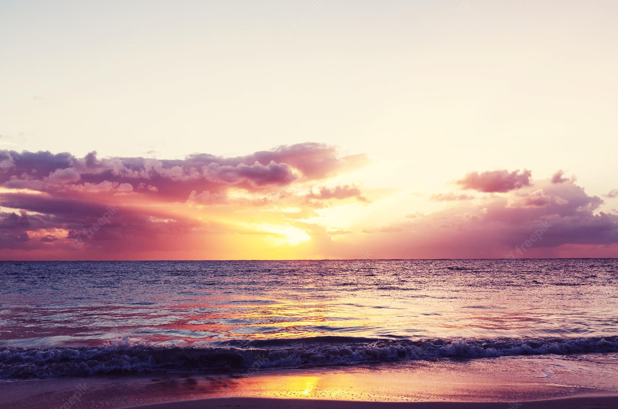 Colorful Beach Sunset Wallpapers