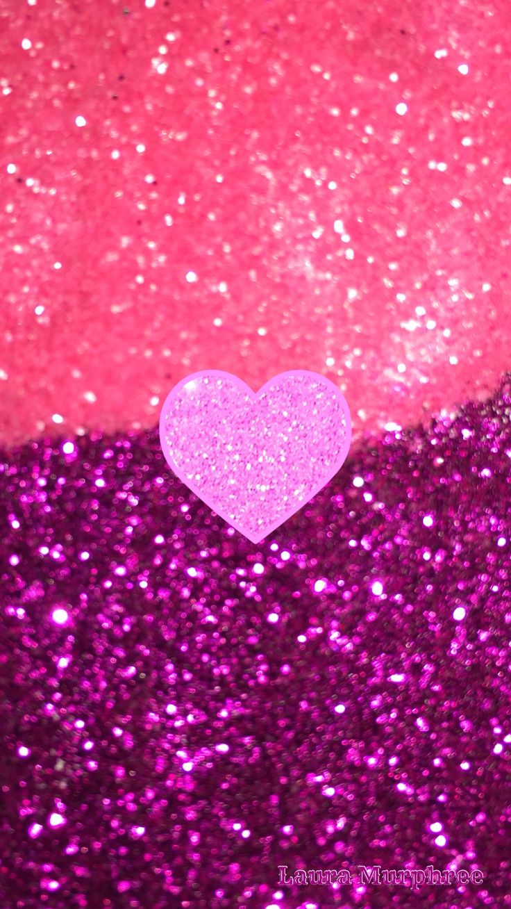 Colorful Glitter Hearts Wallpapers