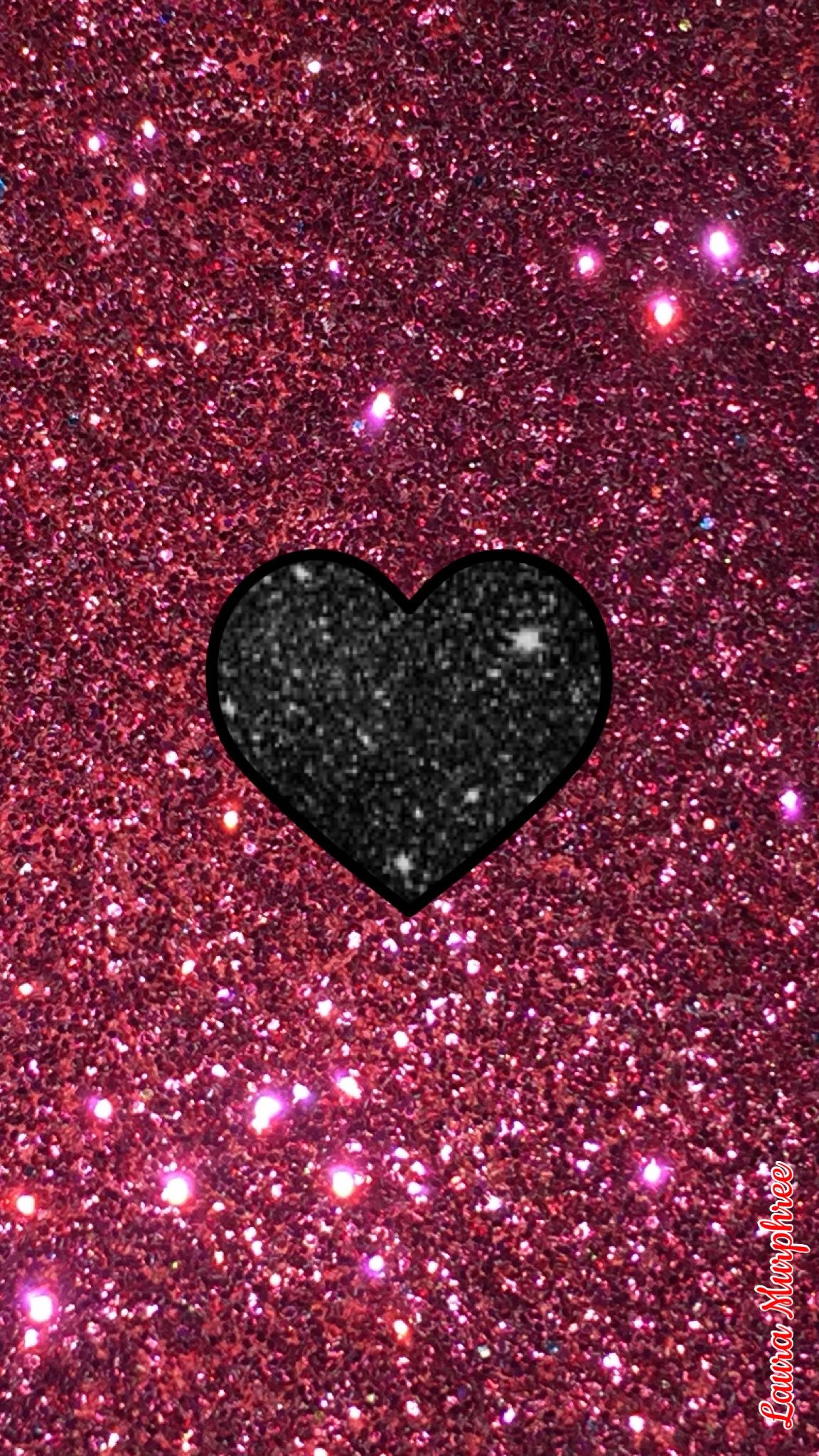 Colorful Glitter Hearts Wallpapers