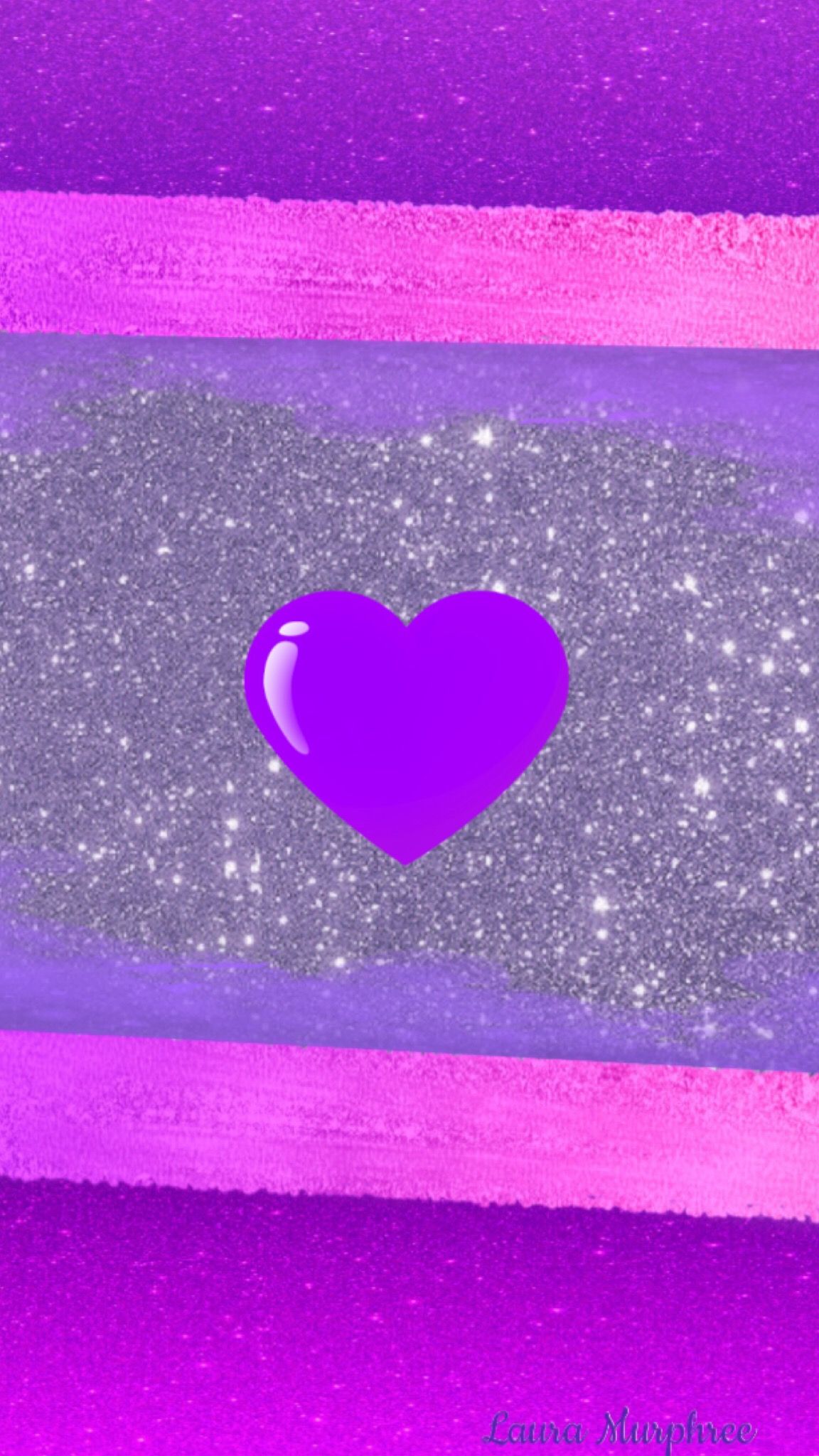 Colorful Glitter Hearts Wallpapers