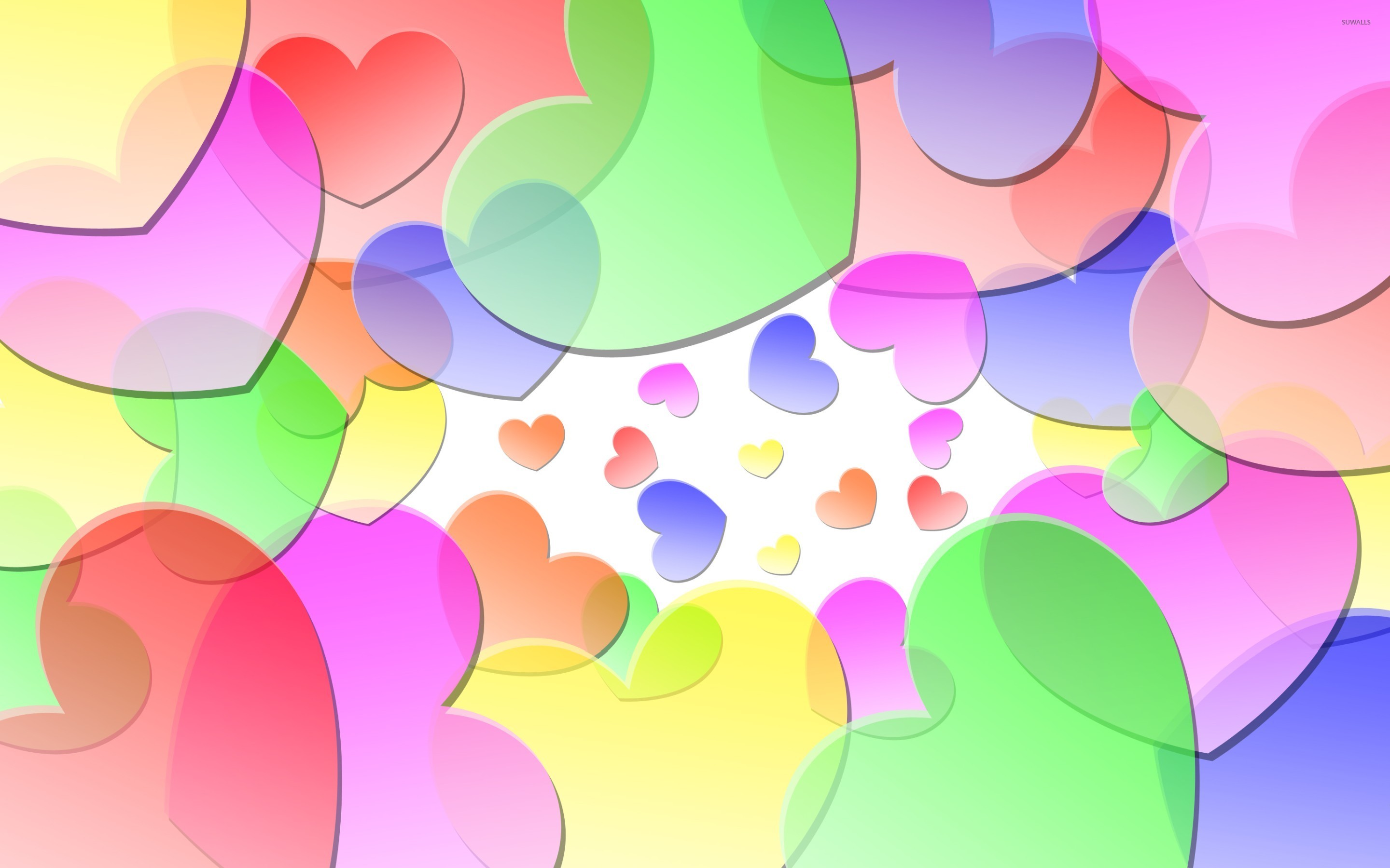 Colorful Hearts Wallpapers