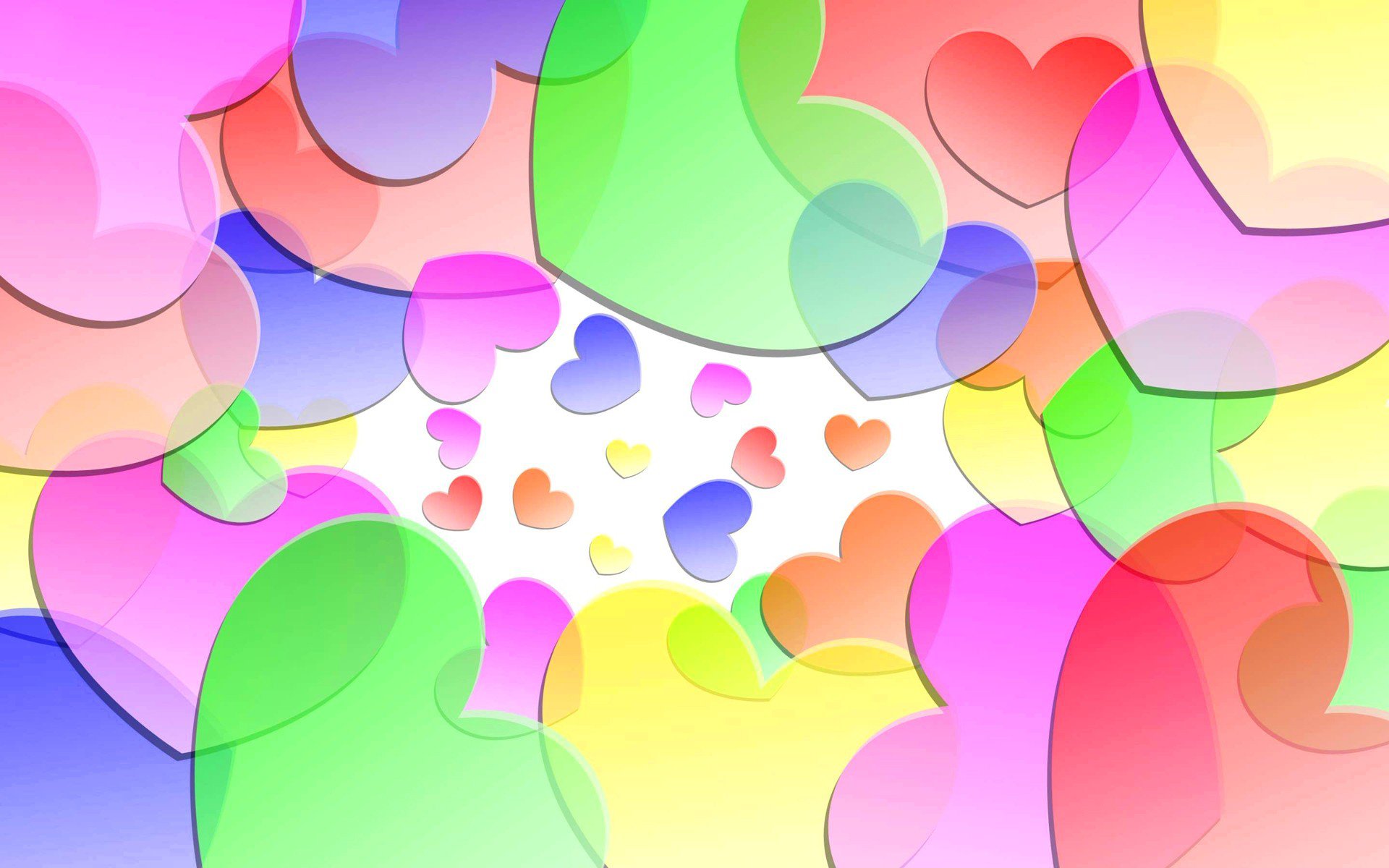 Colorful Hearts Wallpapers