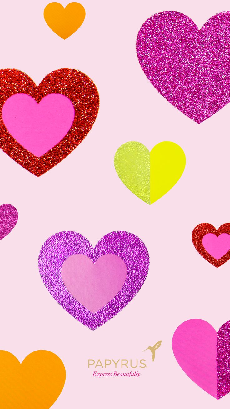 Colorful Hearts Wallpapers