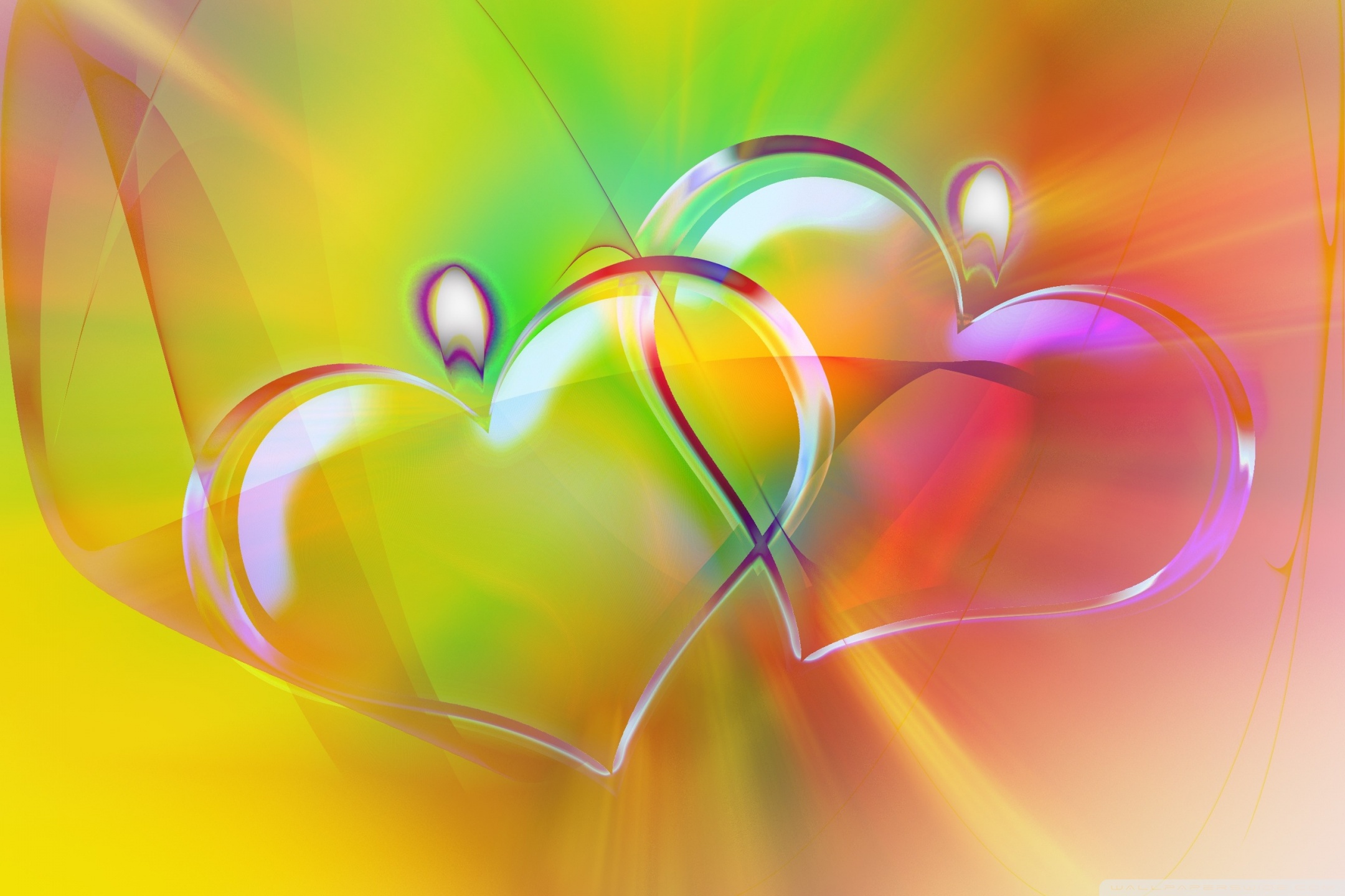 Colorful Hearts Wallpapers