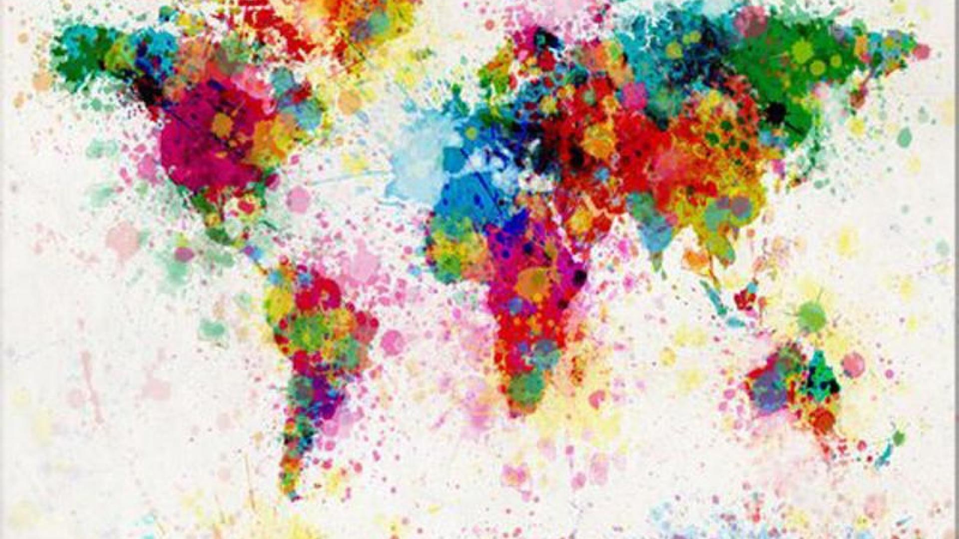 Colorful World Map Wallpapers