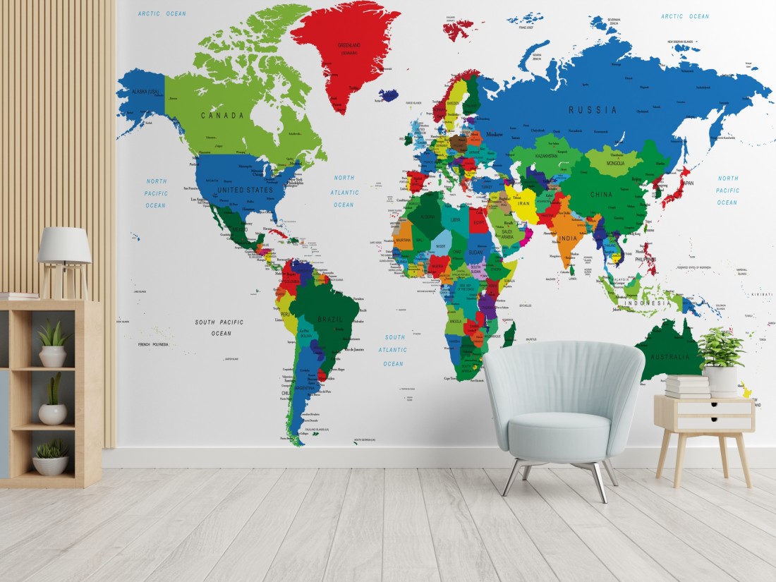 Colorful World Map Wallpapers