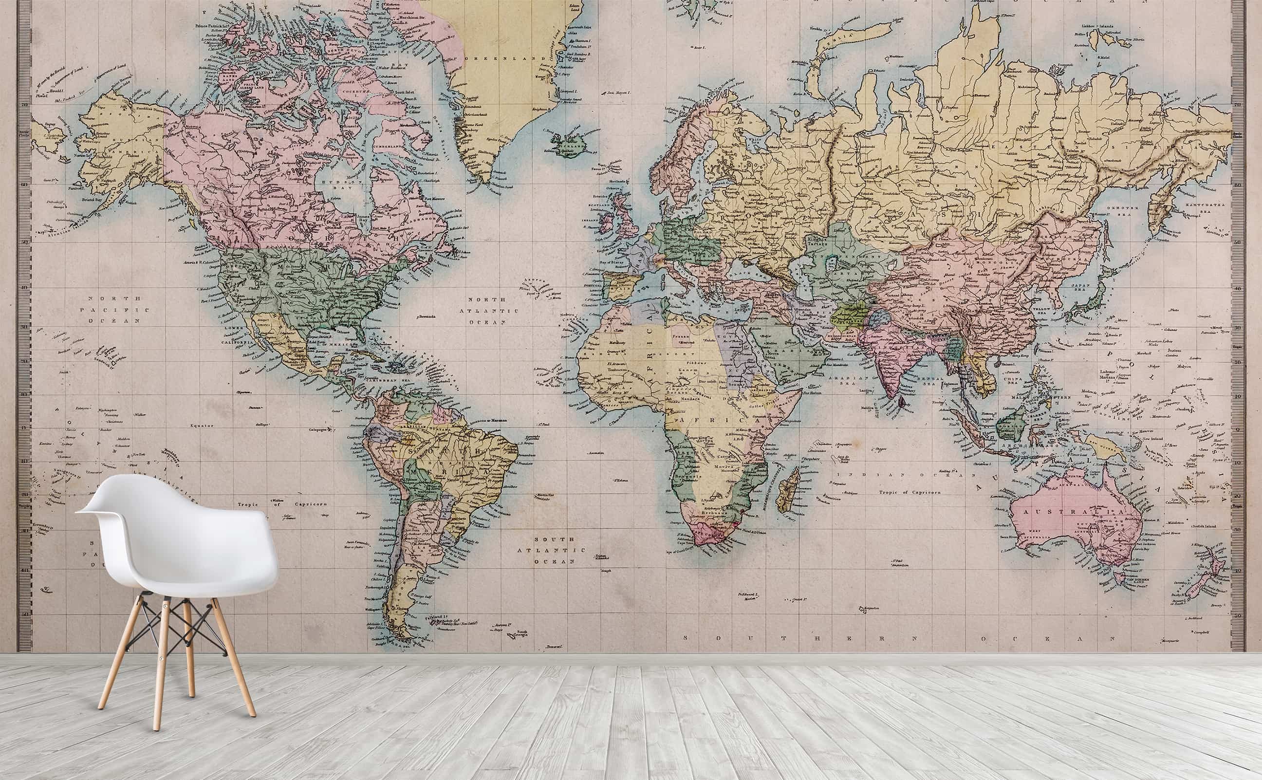 Colorful World Map Wallpapers