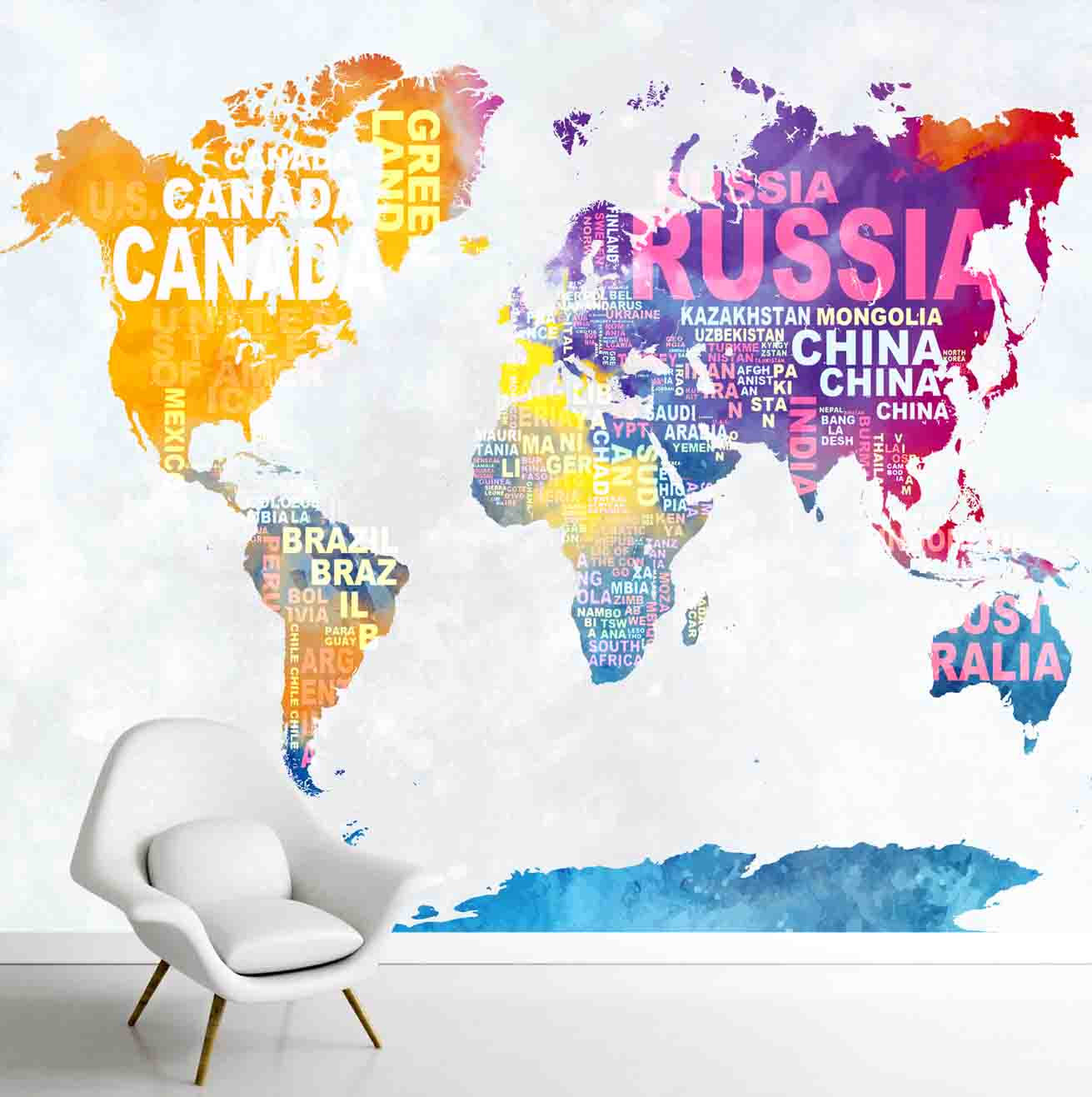 Colorful World Map Wallpapers