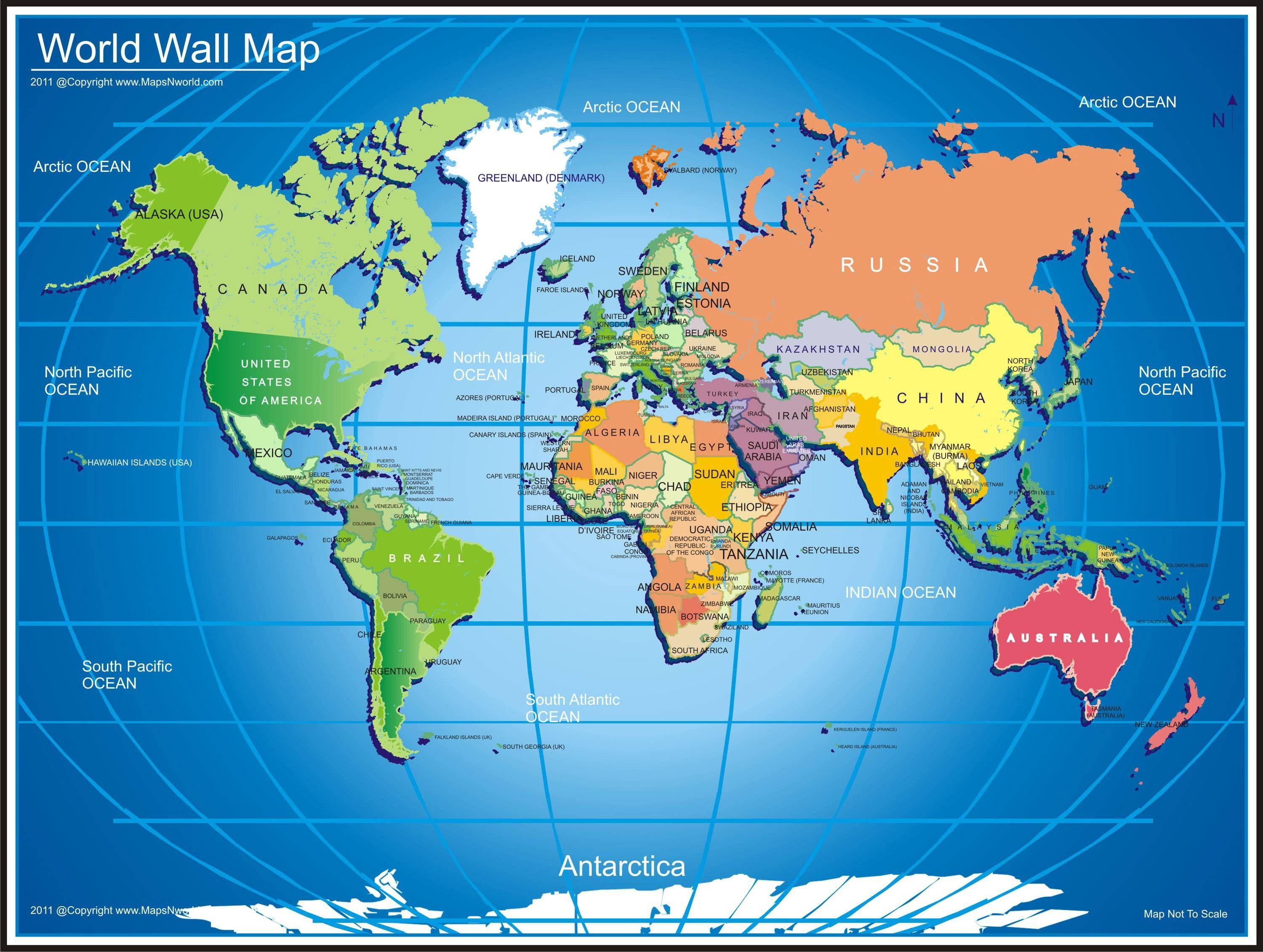 Colorful World Map Wallpapers