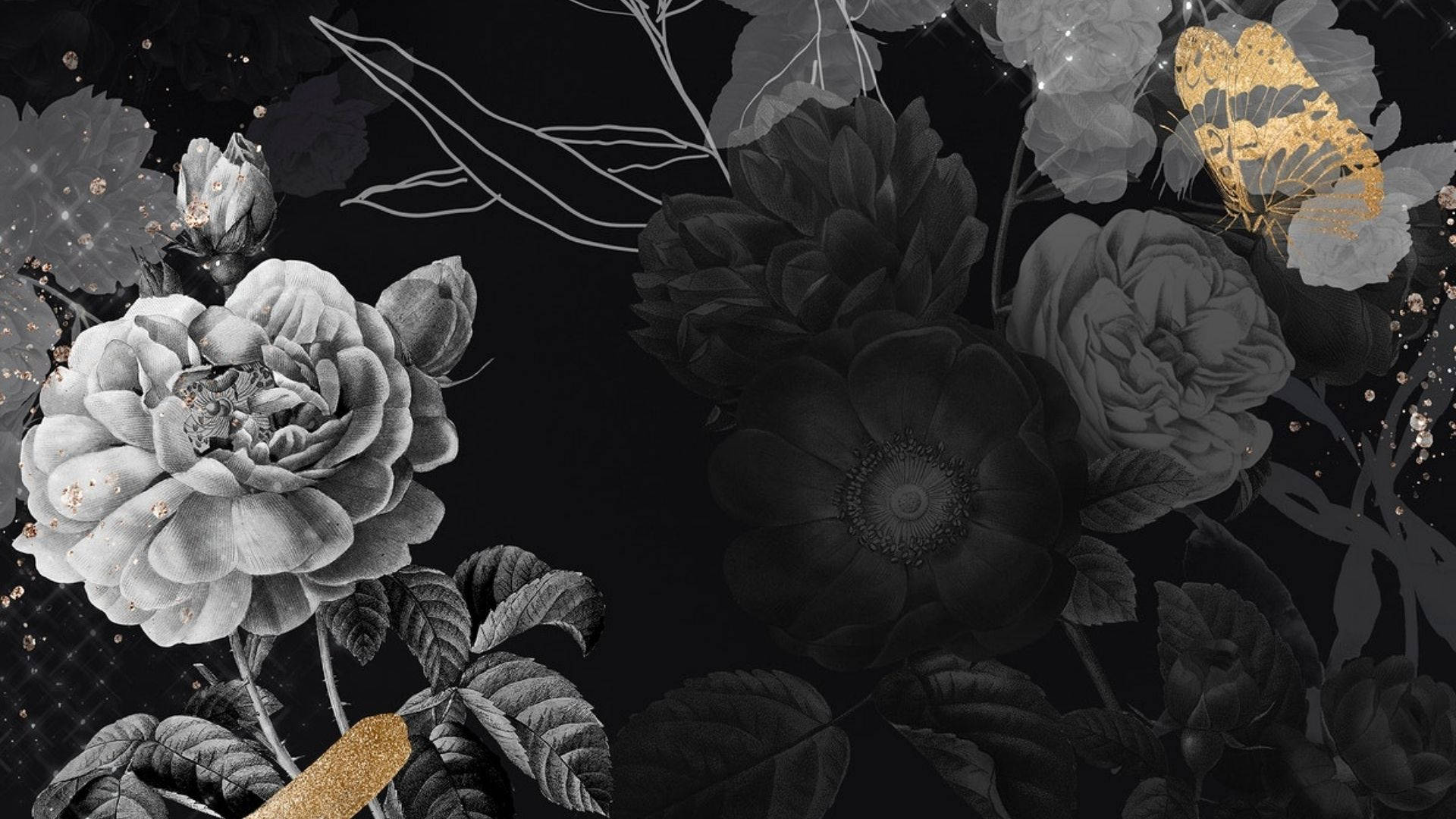 Dark Aesthetic Floral Wallpapers