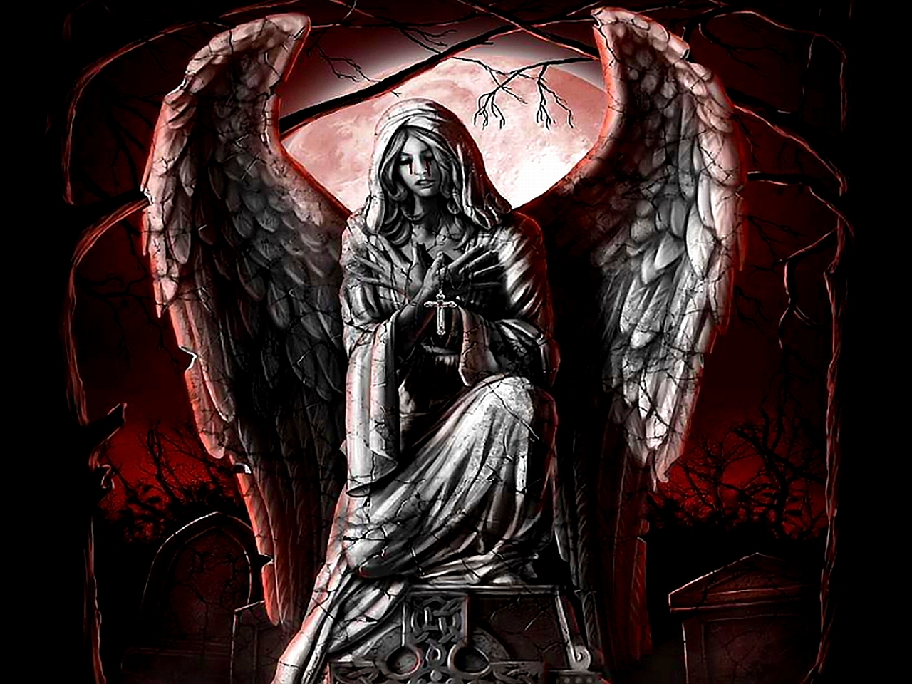 Dark Art Gothic Angel Wallpapers