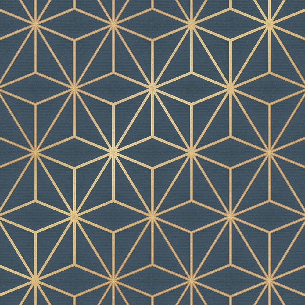 Dark Blue And Gold Wallpapers