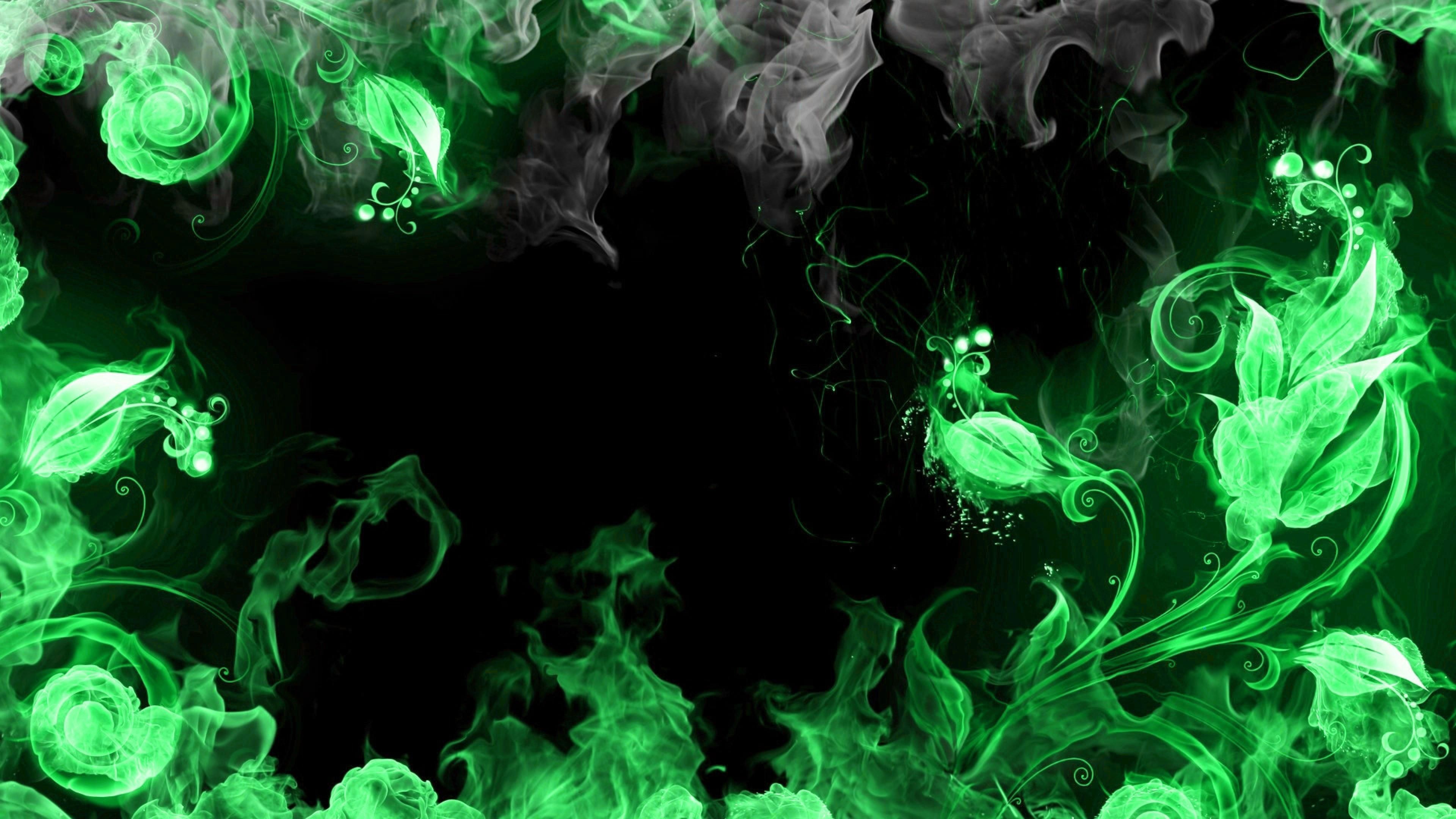 Dark Green Smoke Wallpapers