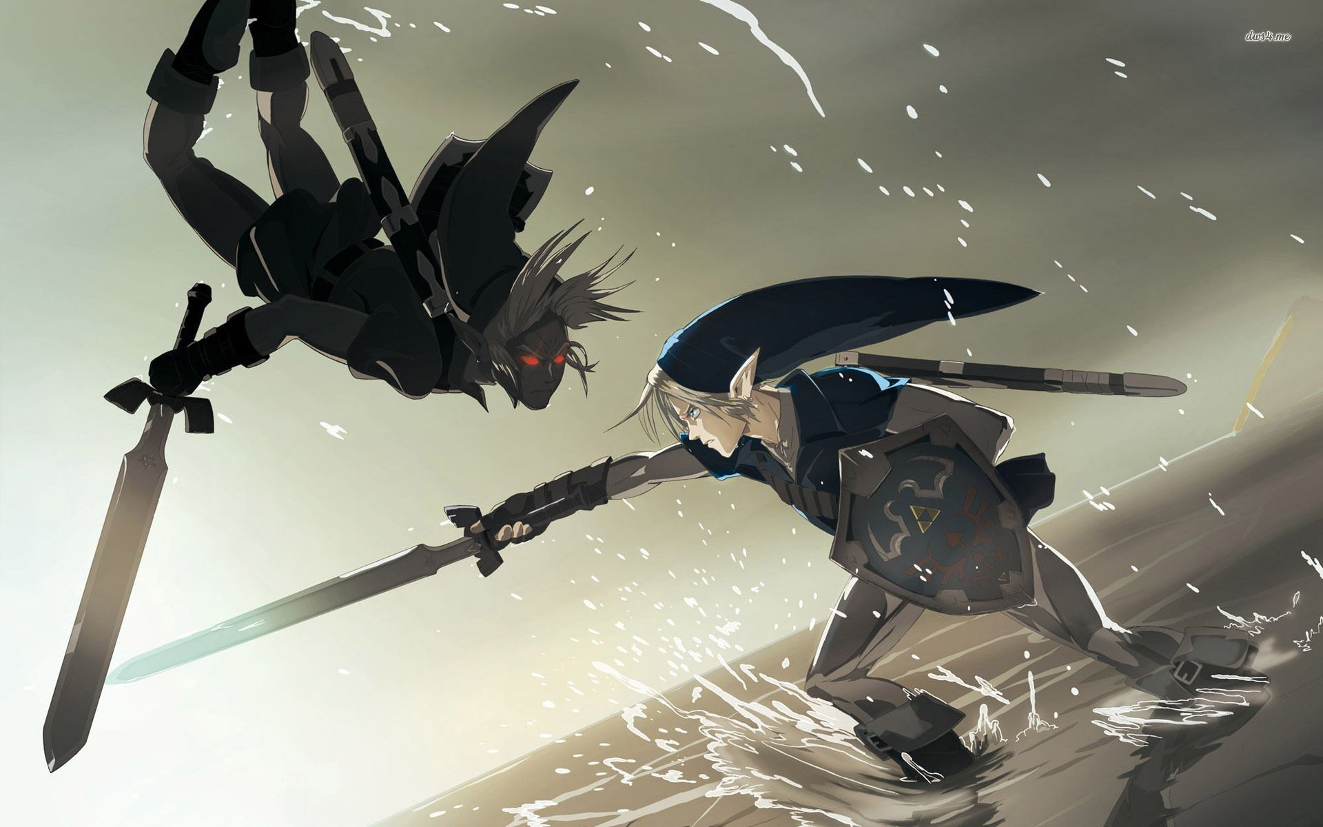 Dark Link Vs Link Hd Wallpapers